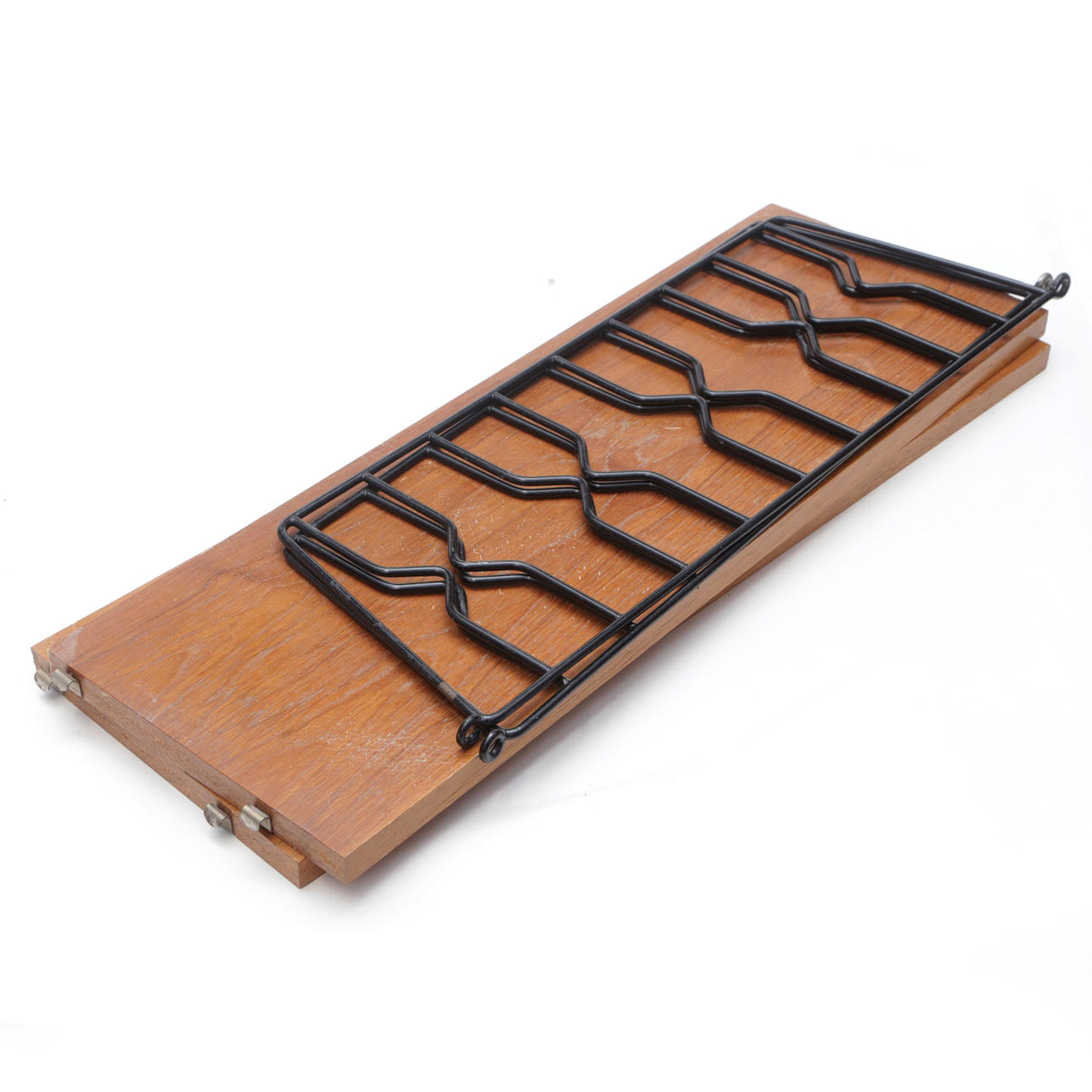 VÄGGHYLLA, String, teak/metall.