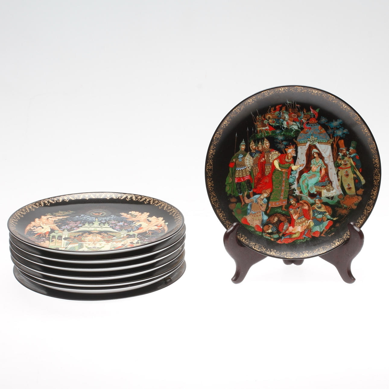 SAMLARTALLRIKAR, 8 st, porslin, Tianex, 1989.