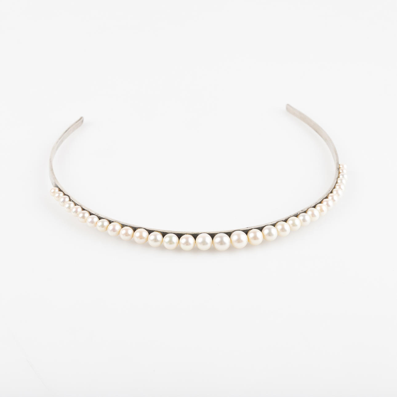 DIADEM, silver, imitationspärlor, 1900-tal.