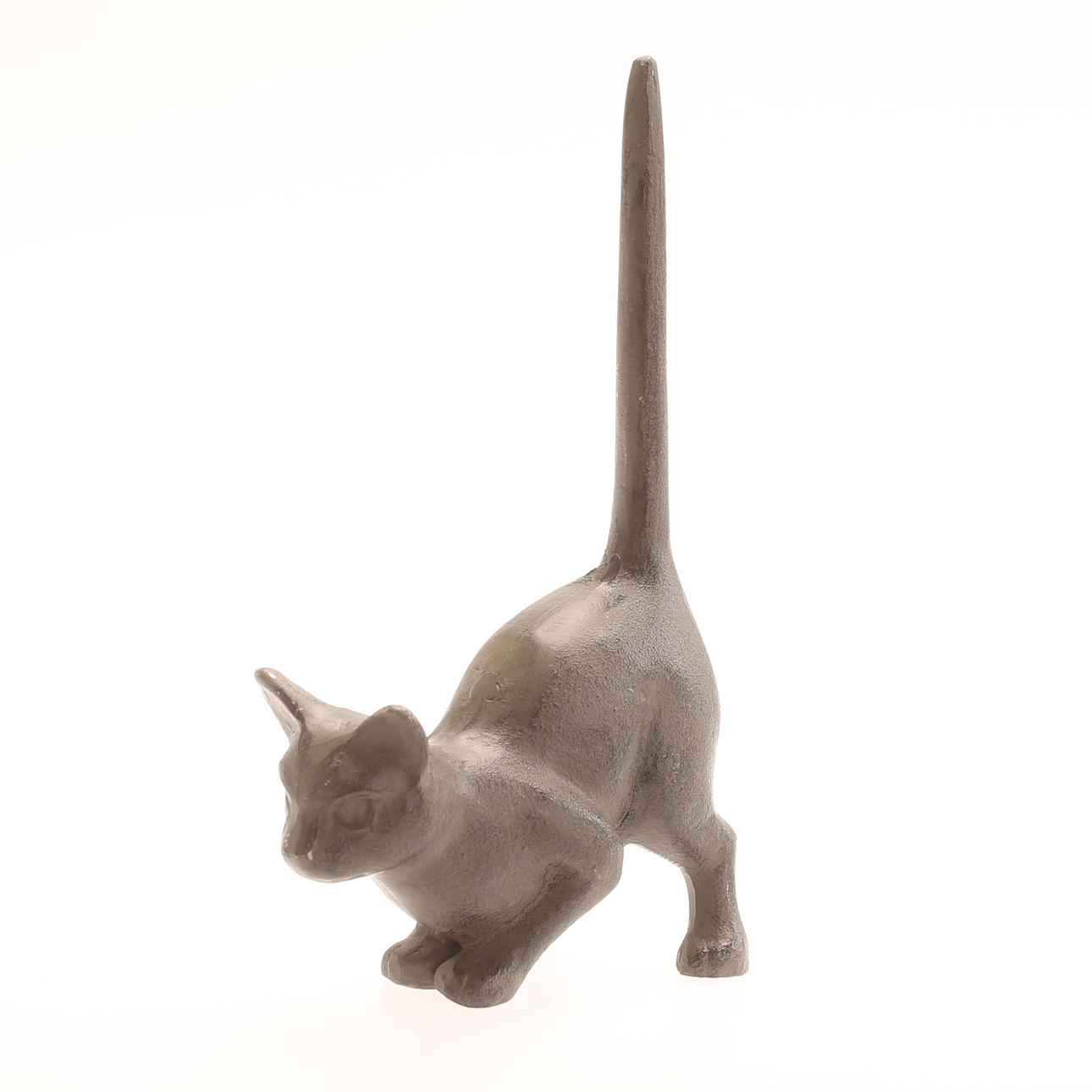 SKULPTUR, katt, gjutjärn, samtida.
