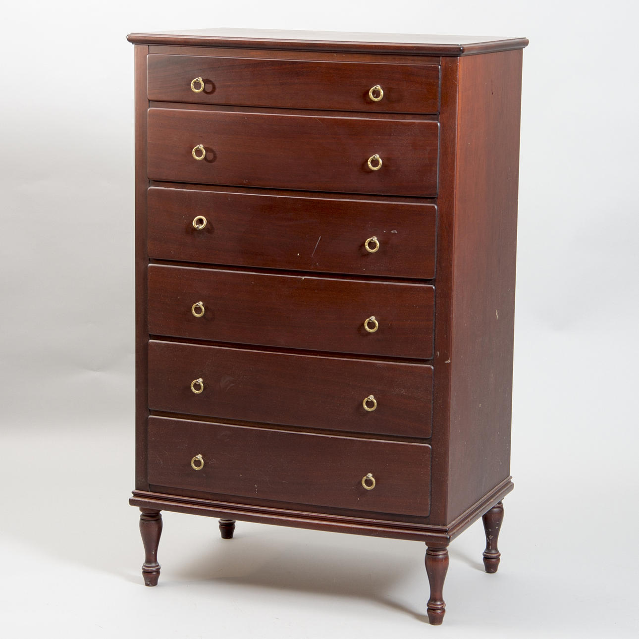 BYRÅ, 6-lådig, mahogny, engelsk stil.