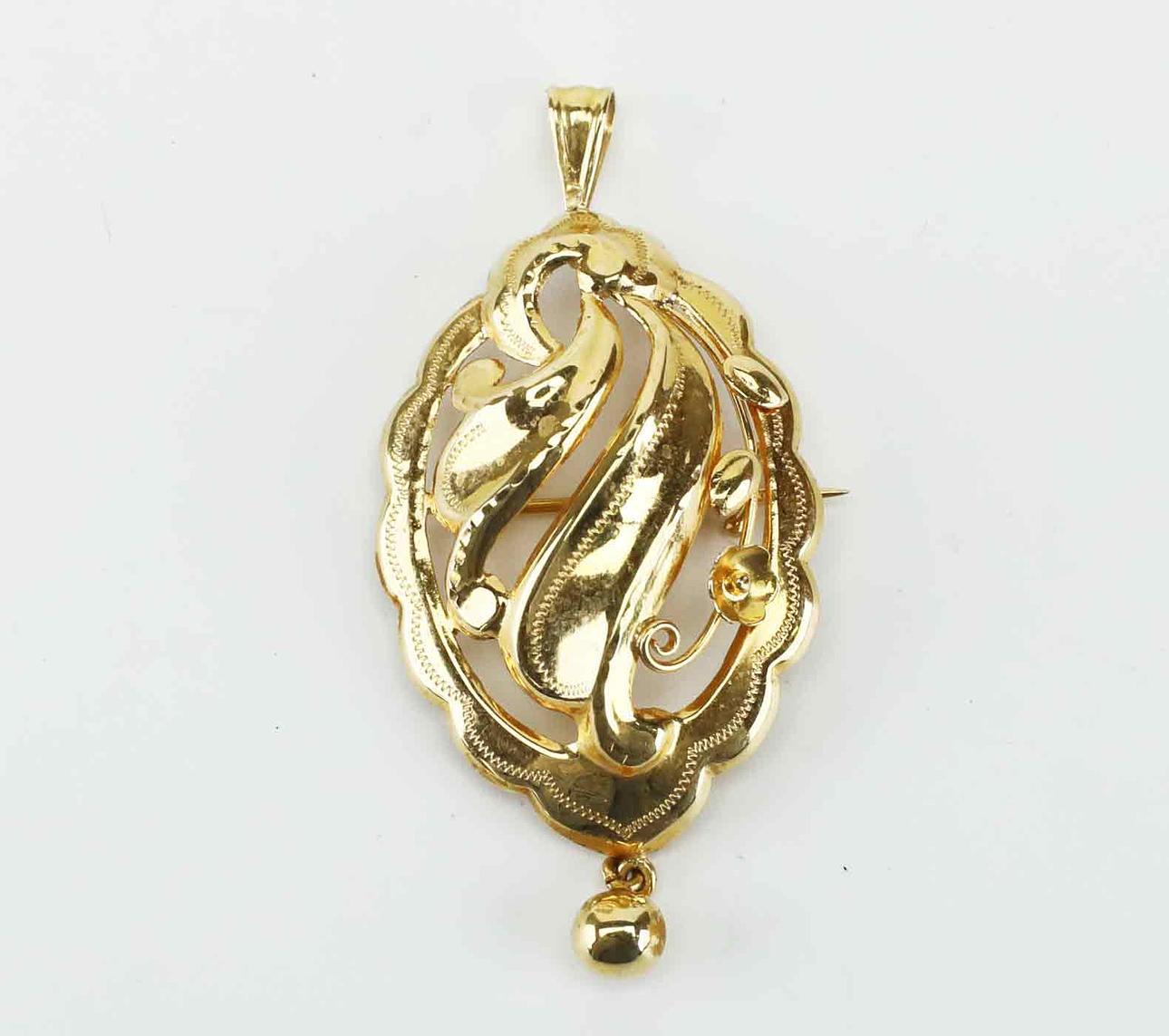 HÄNGE/BROSCH, Guld 18K.