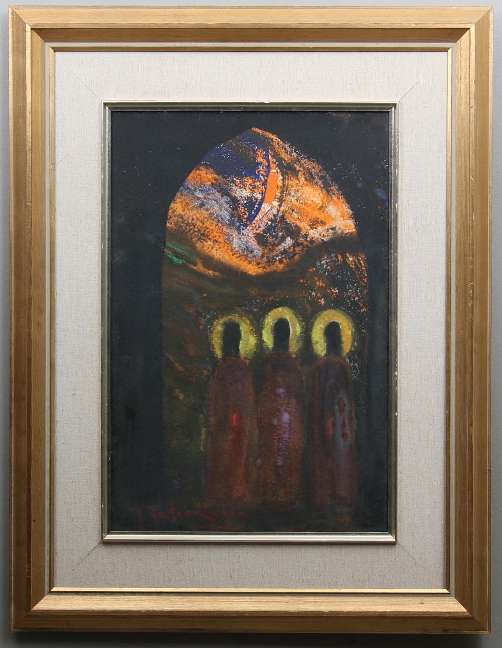 VEIKKO AALTONA. Goauche, sign och dat -61-.