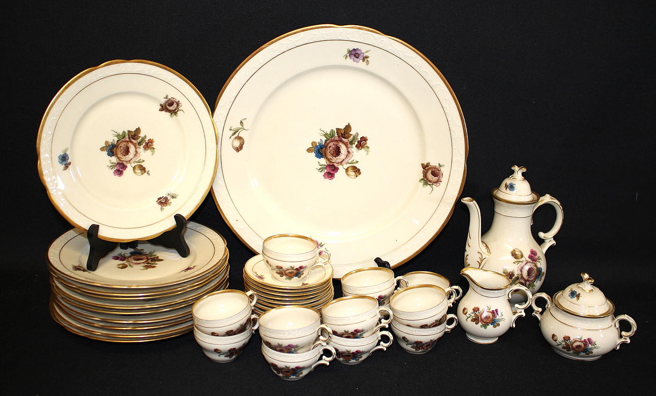 SERVIS, 39 delar, porslin, Kopenhavns porslin.