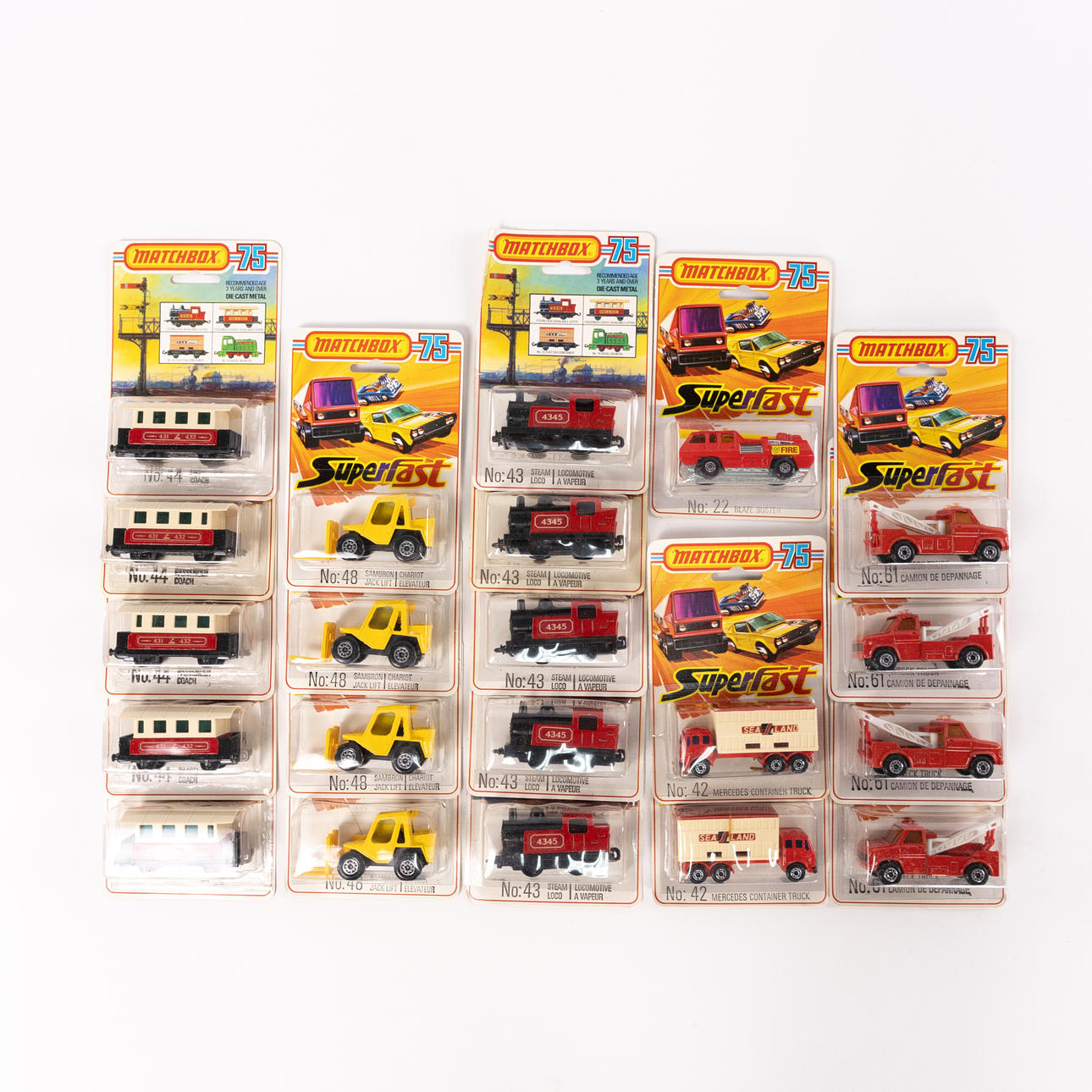 MATCHBOX, trains and vehicles. 21 pcs.