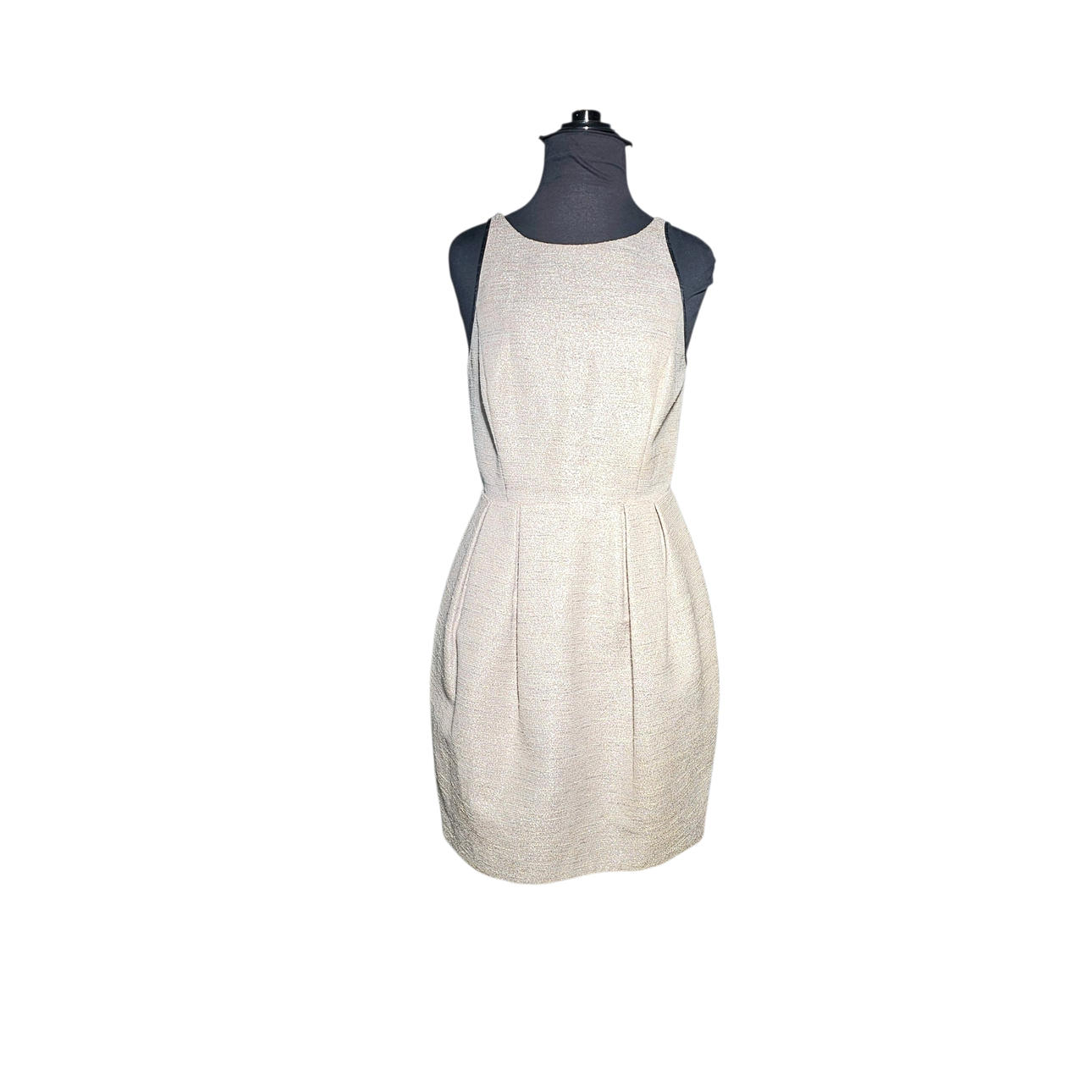 Armani Exchange. Sleeveless dress in two-tone yarn with leather trim.  Vintage & Designer Fashion - Auctionet
