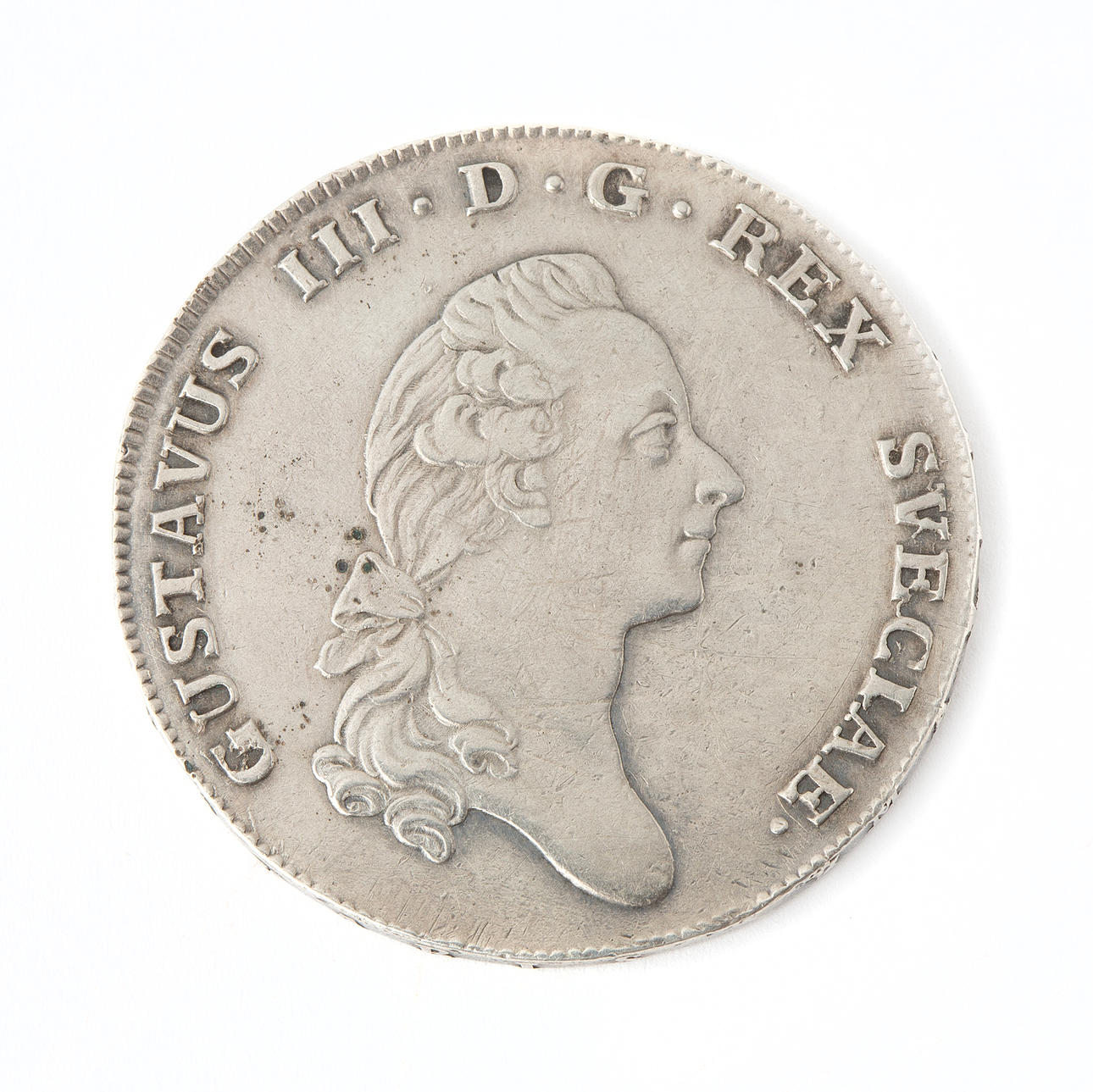 MYNT, Gustav III, silver, 1 riksdaler, 1777.