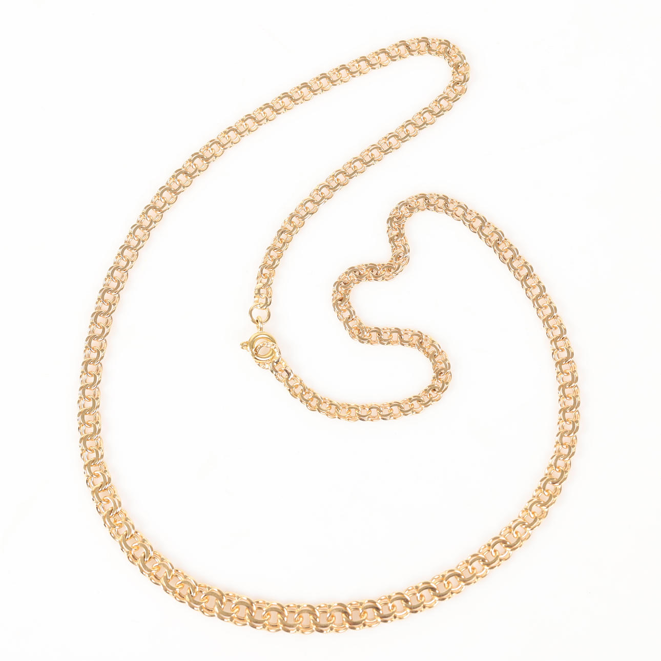 COLLIER, doserad Bismarcklänk, 18 K guld.
