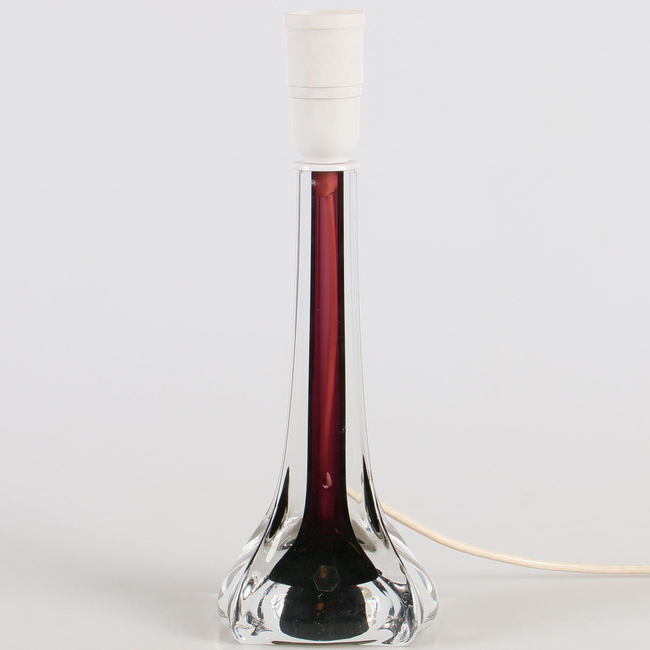 BORDSLAMPA, glas, Flygsfors, 1900-talets andra hälft.