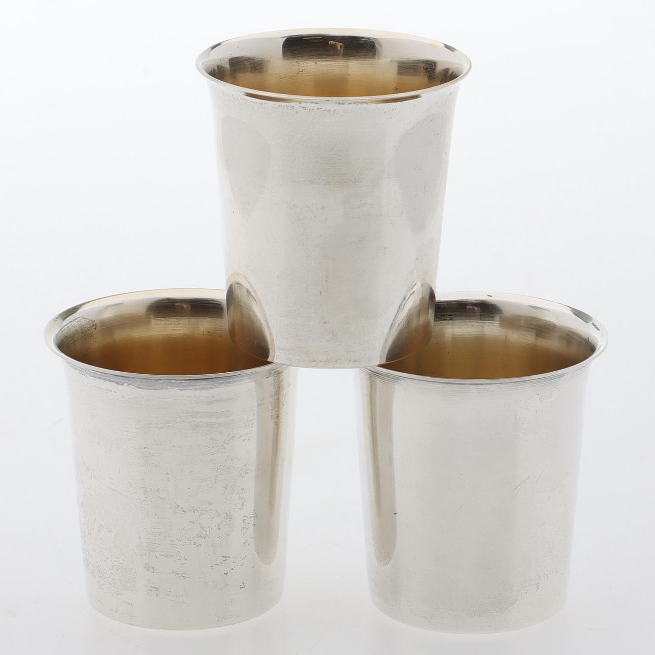 BÄGARE, 3 st, silver, GFAB.