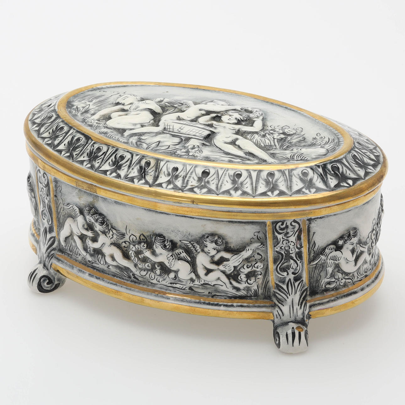LOCKBURK, porslin, Capodimonte, Italien.