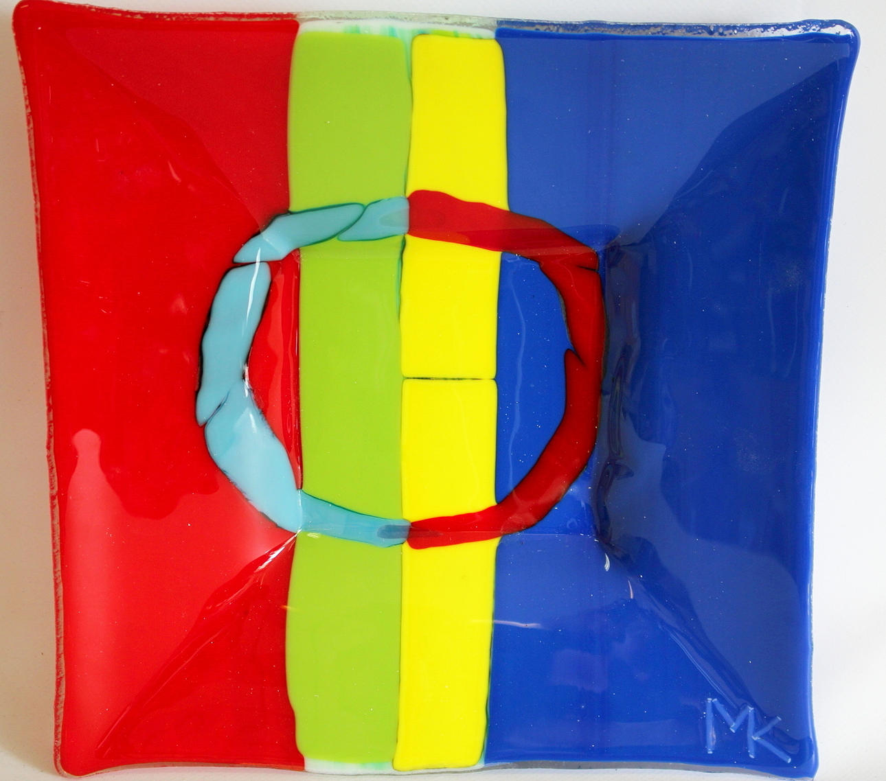 GLASFALD, "Sapmi flag" Signerd MK.