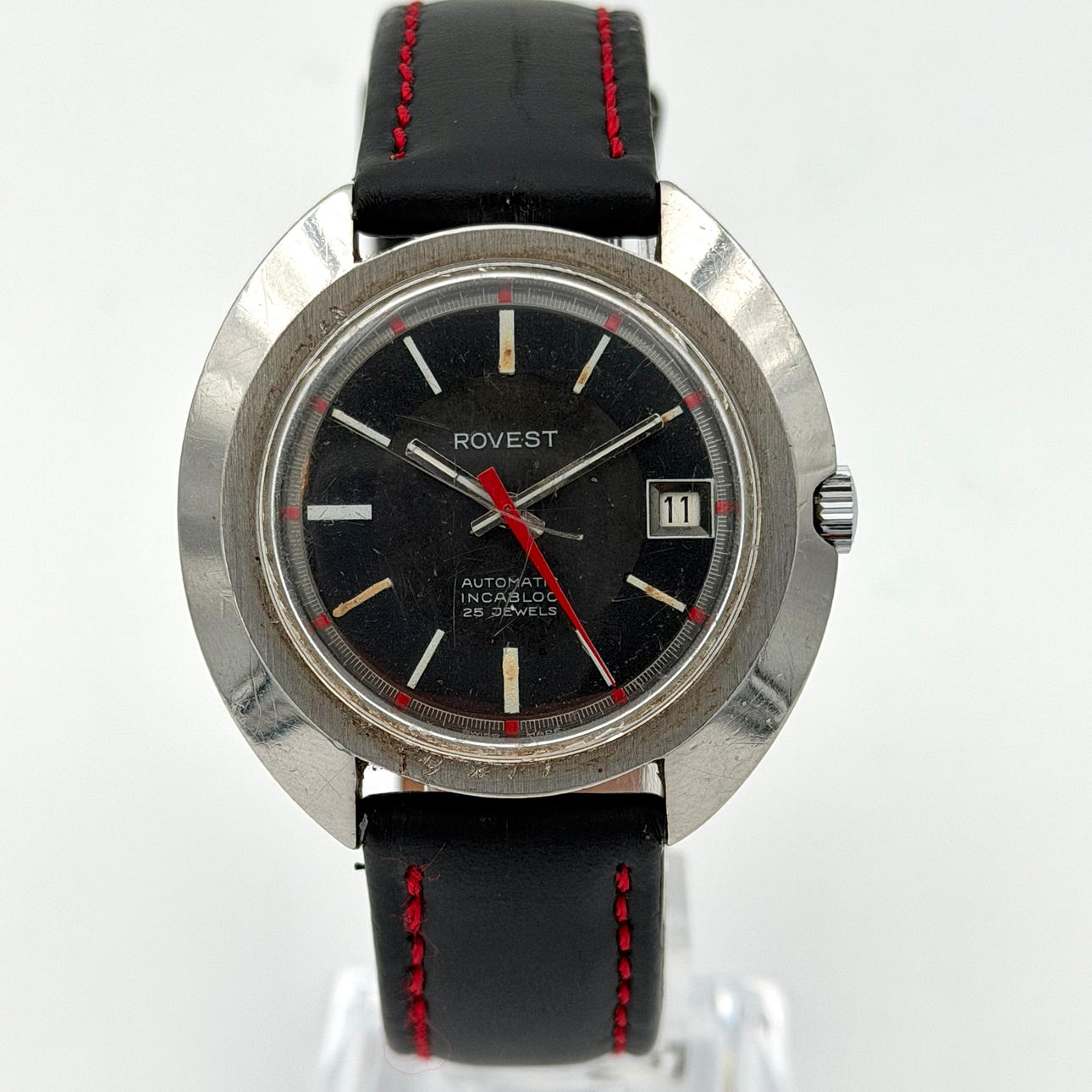 ROVEST, armbandsur, 1970-tal, automatic, stål.