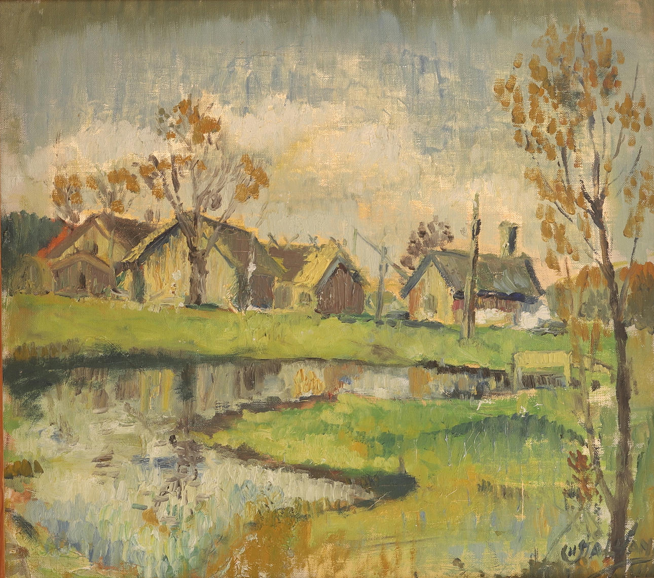 CARL-HARRY STÅLHANE. Oil on canvas, signed.