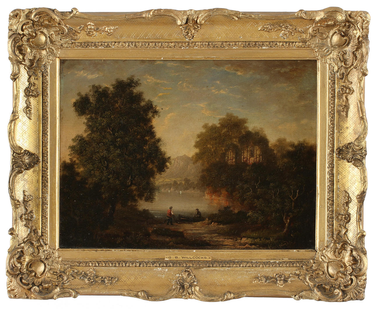 GEORG BURELL WILLCOCKS. Oil on canvas, signed.