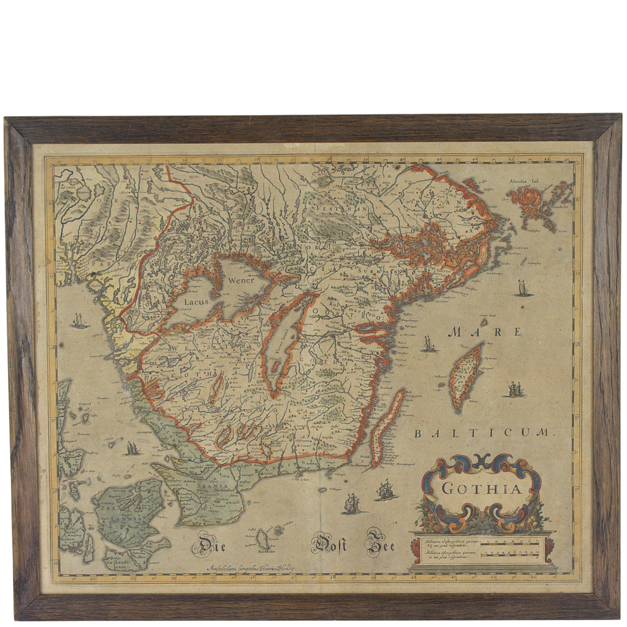 MAP, copperplate engraving, 