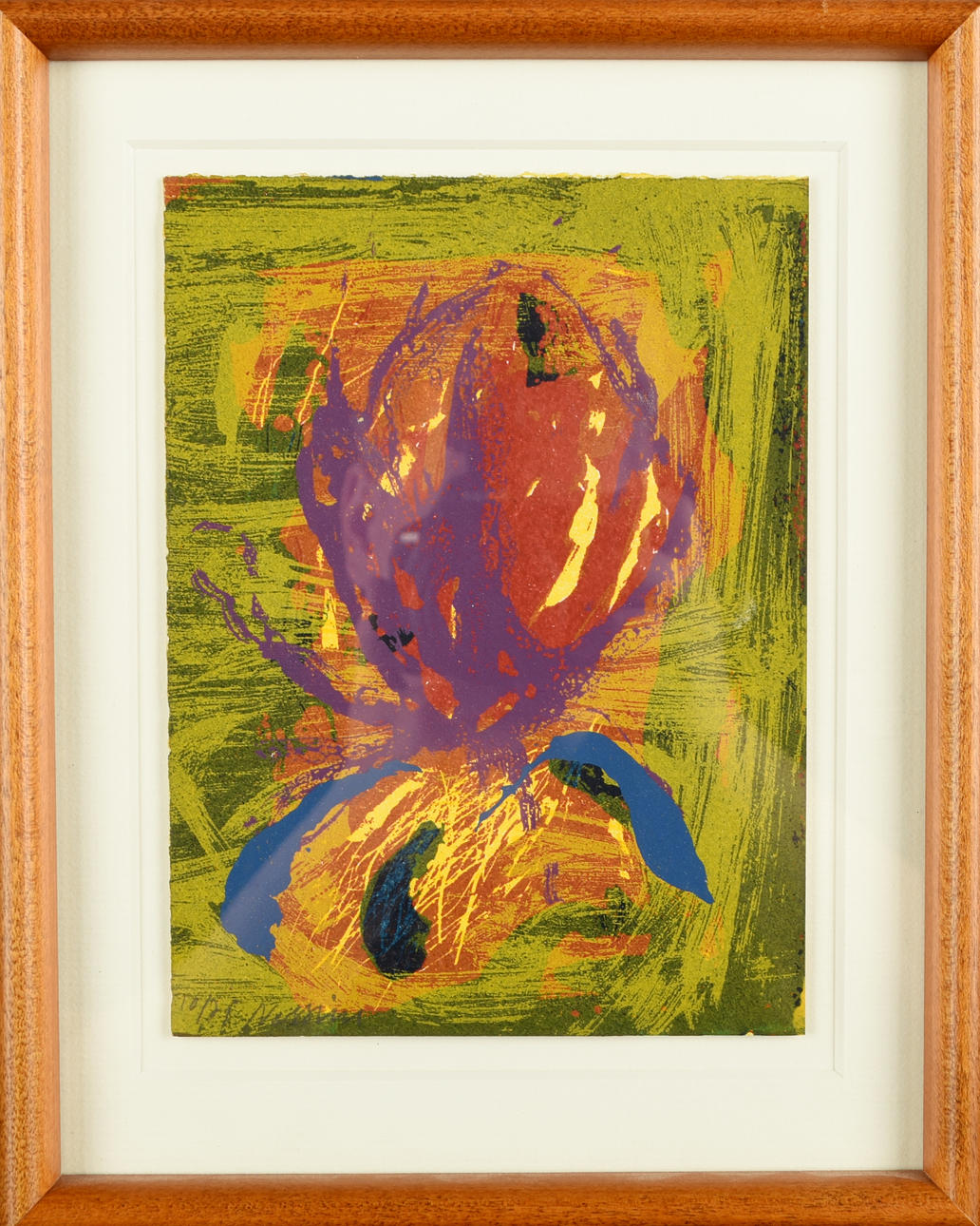 SUSANNE NESSIM. Serigraph, "Blomma II" signed and numbered.
