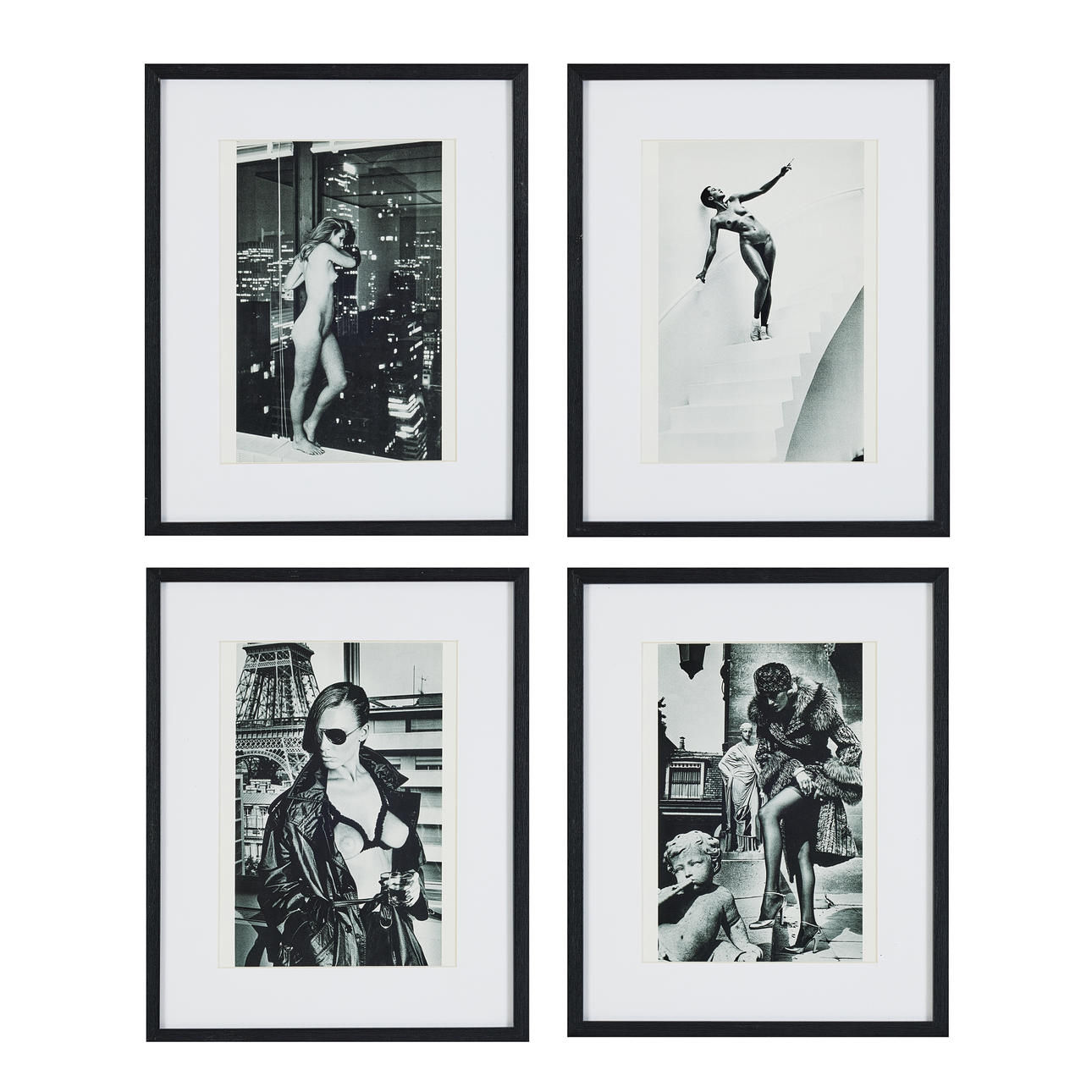 HELMUT NEWTON. (24), screentryck, ur sviten Special Collection från 1979, titelbladet medföljer (inramat), signerat.