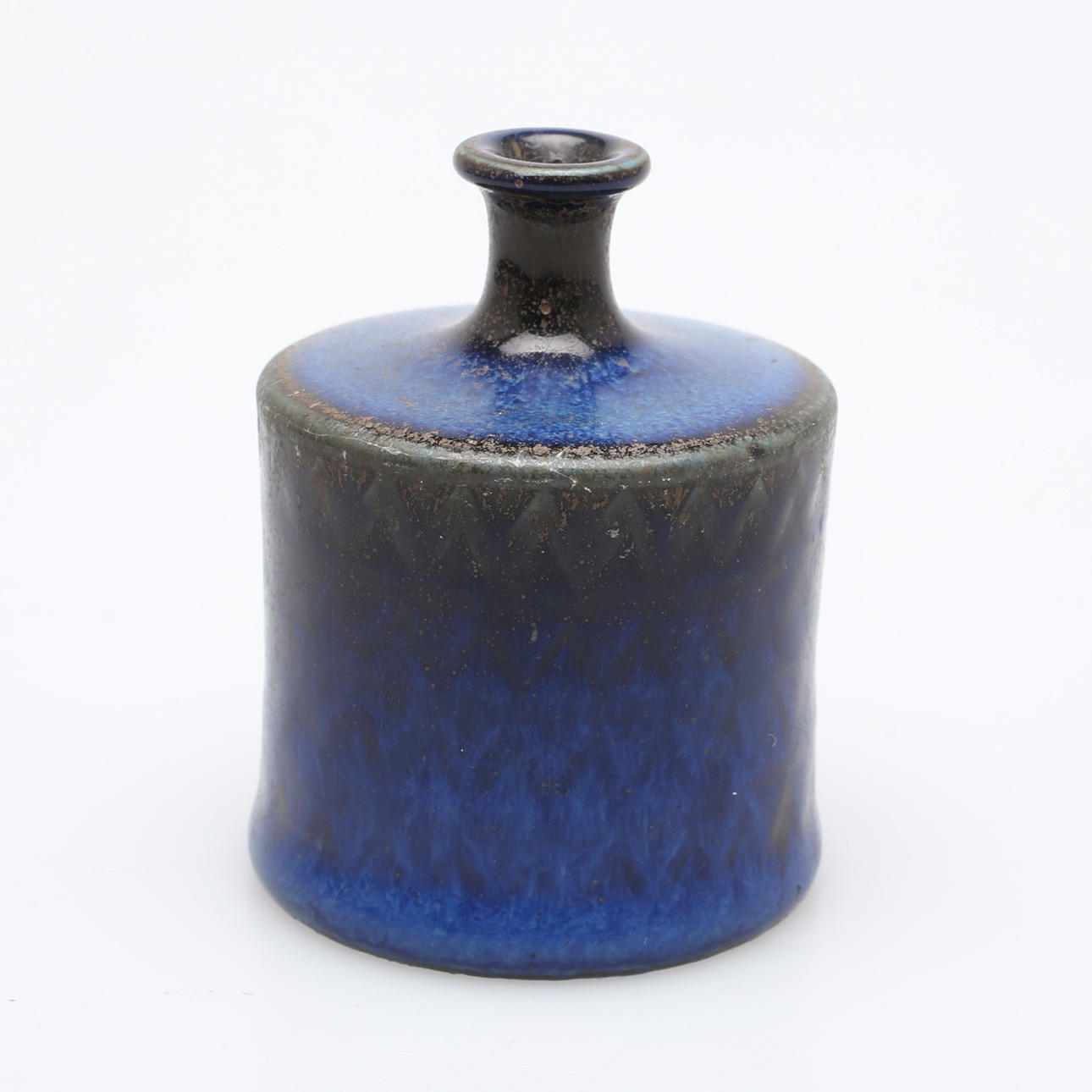 STIG LINDBERG. Unik miniatyrvas, stengods, Gustavsberg 1971.