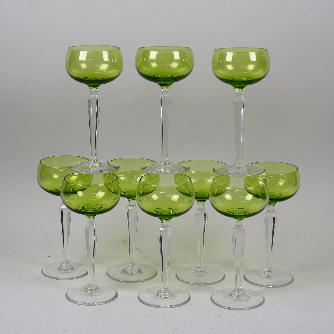 VITVINSGLAS, 10 st, glas, 1900-tal.