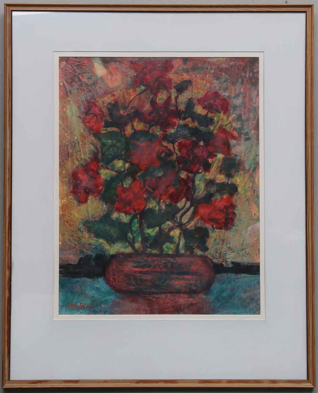 OIDENTIFIERAD KONSTNÄR. Blandteknik, signerad Nordh och daterad -61.