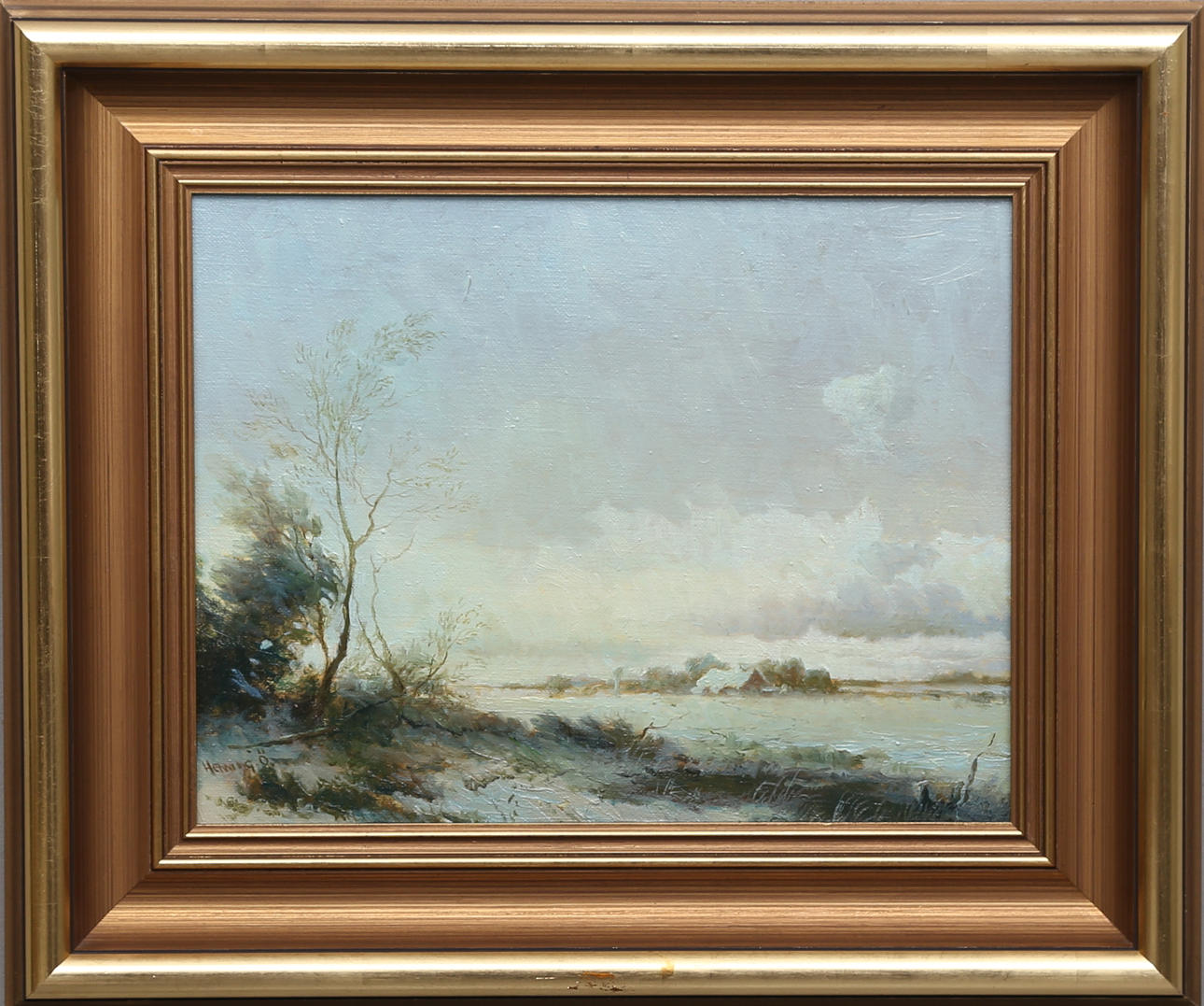 HENNING ÖFVERBECK. Olja på duk, signerad.