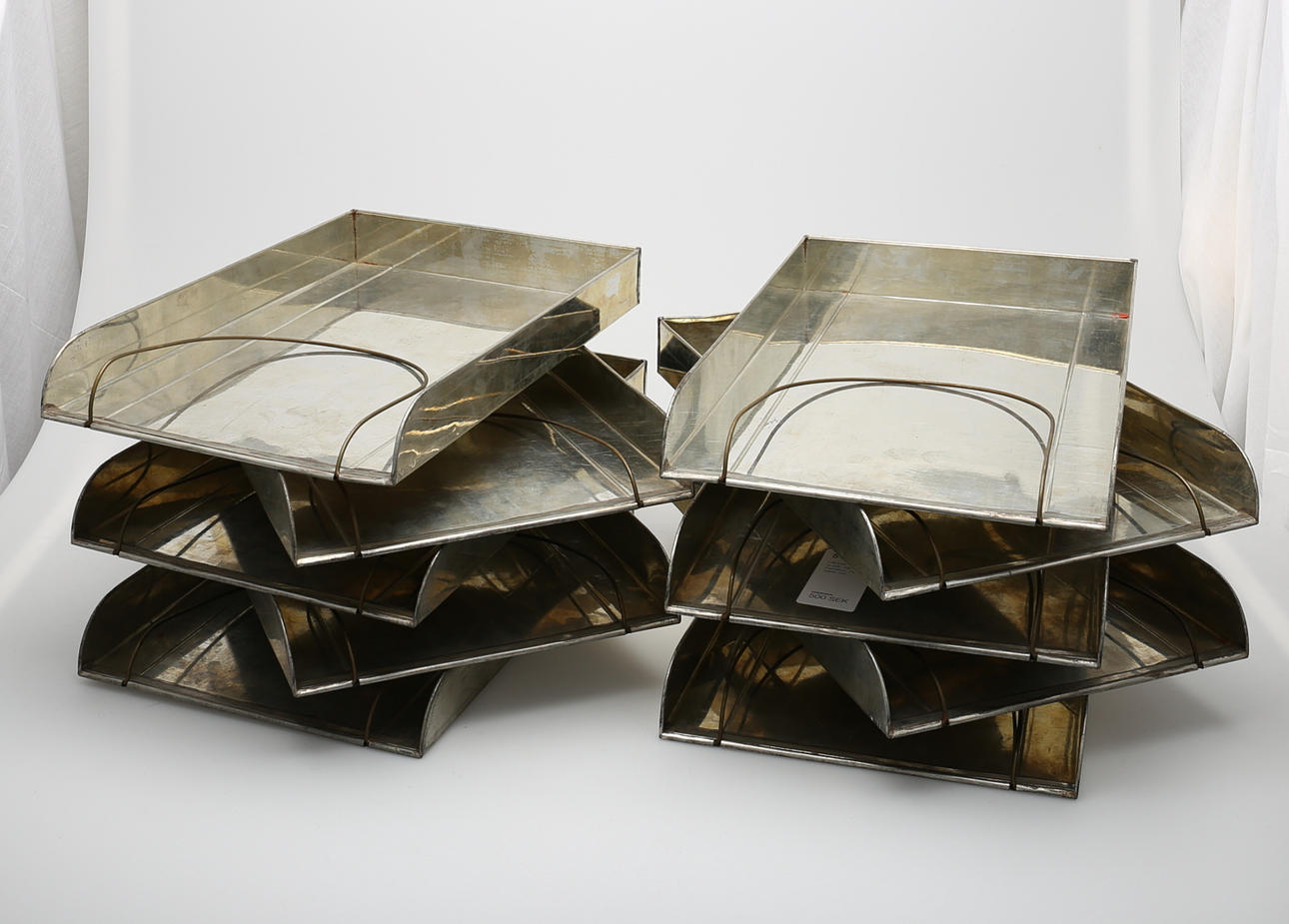 LÅDOR, 10 st,plåt, från bankfack, 1900-talets mitt.