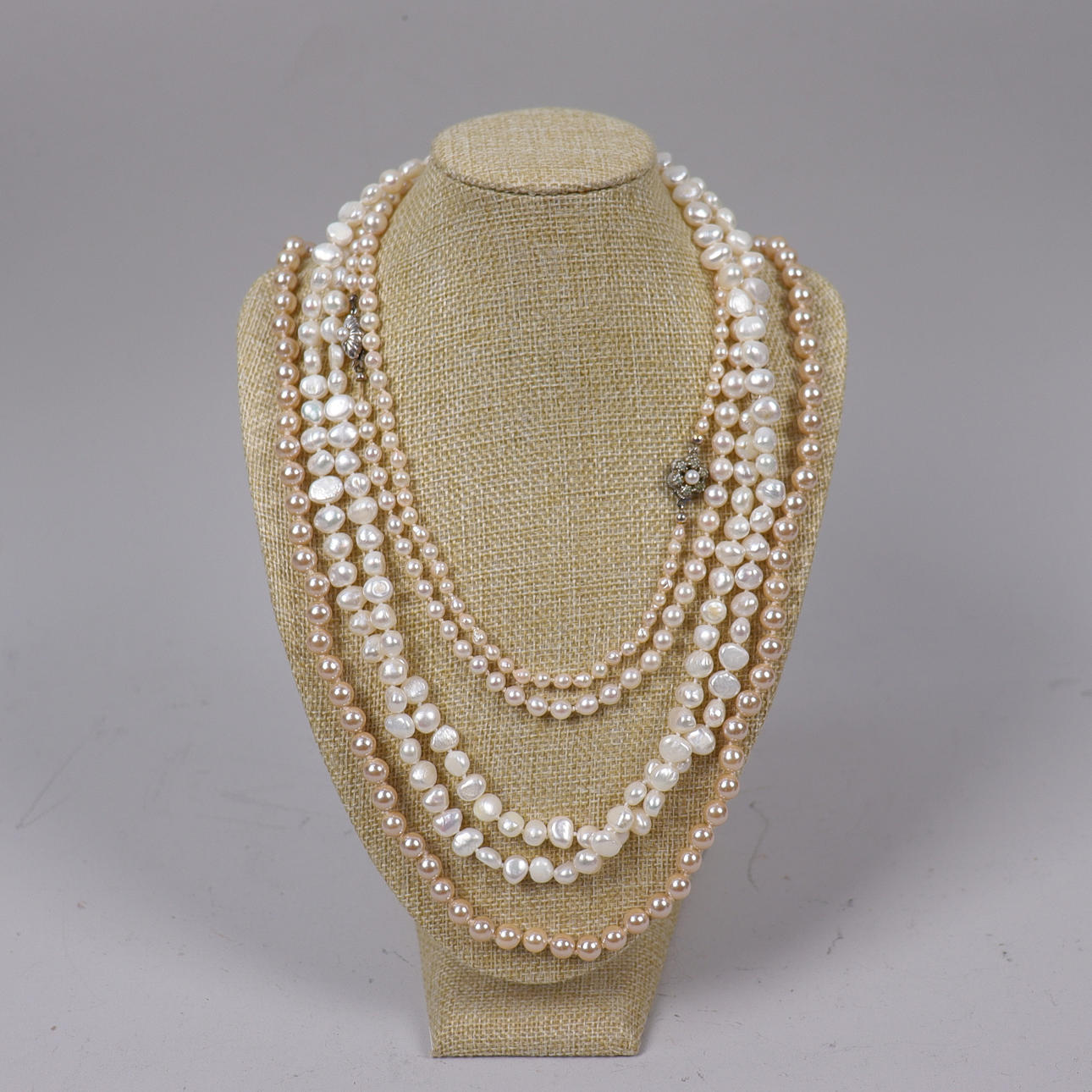 PÄRLCOLLIER, 4 st.