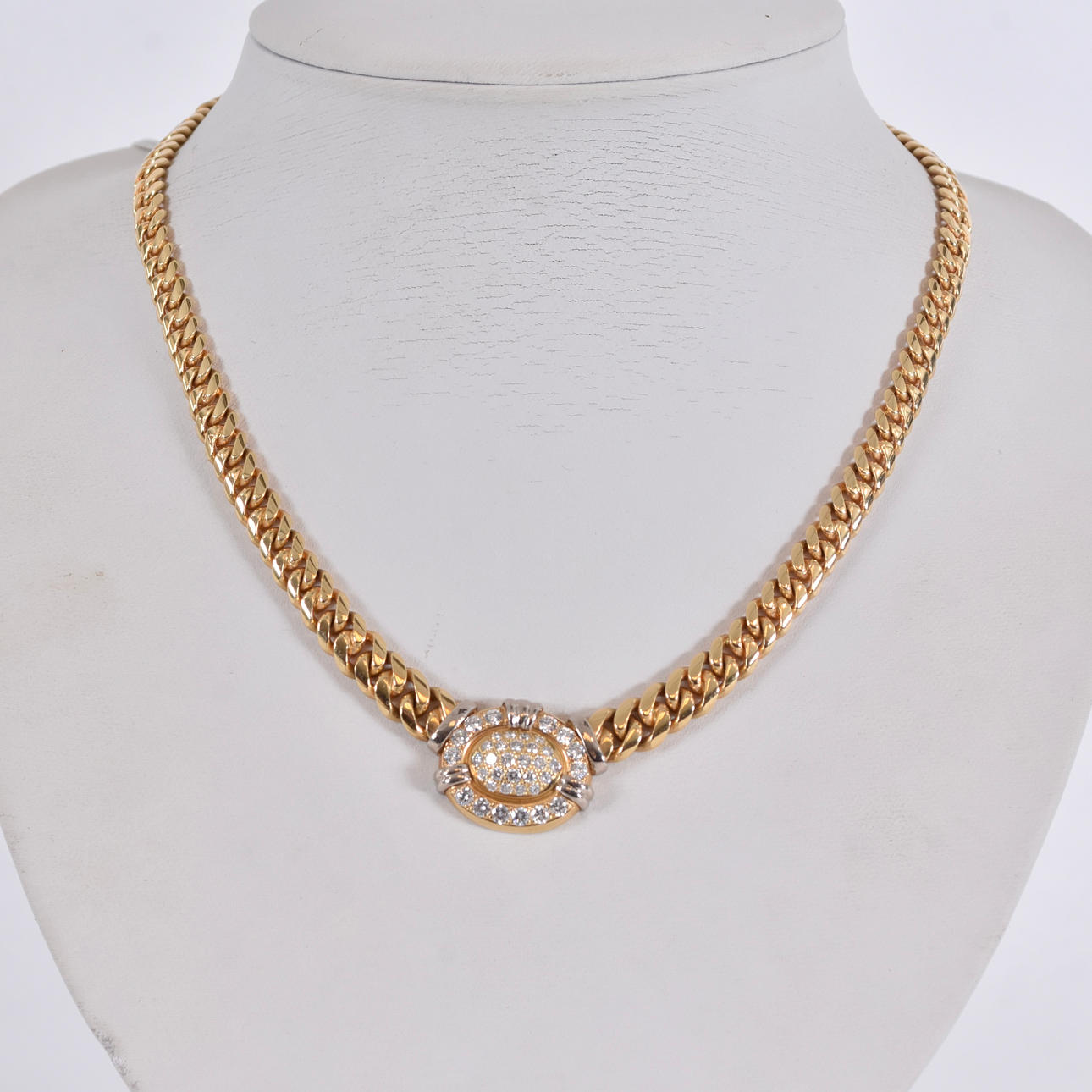 SIEGFRIED EGGER. Diamantcollier, 1,58ct, 18K.