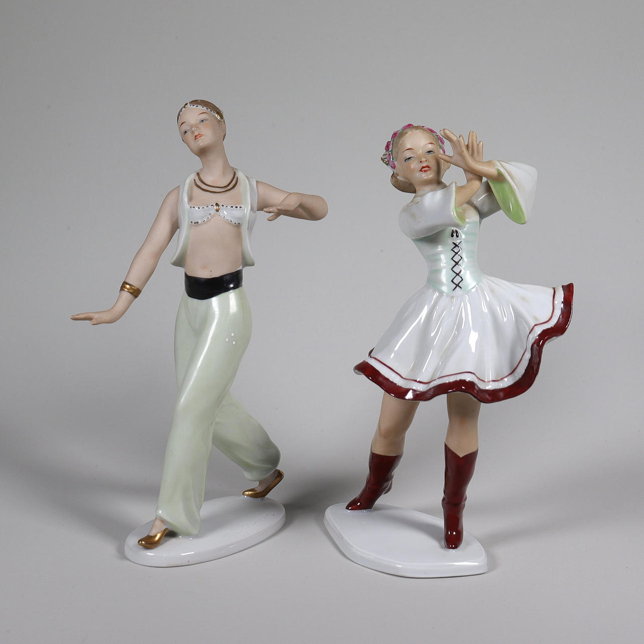 FIGURINER, Wallendorf, Tyskland, dansöser, 2 st.