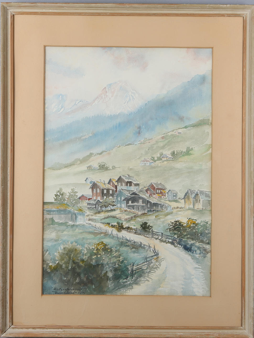 WALTER KÅSTAD. "Hintersteinebach", akvarell, signerad och daterad -50.