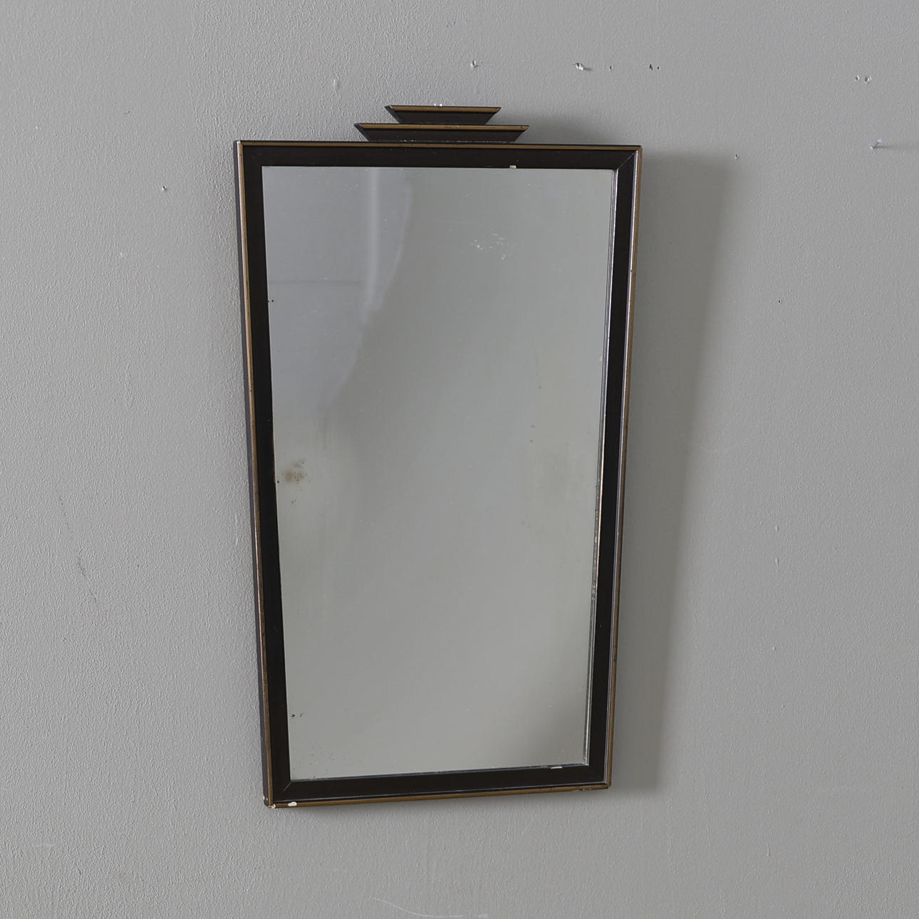 SPEGEL, lackerat trä, Art Deco, 1930-tal.