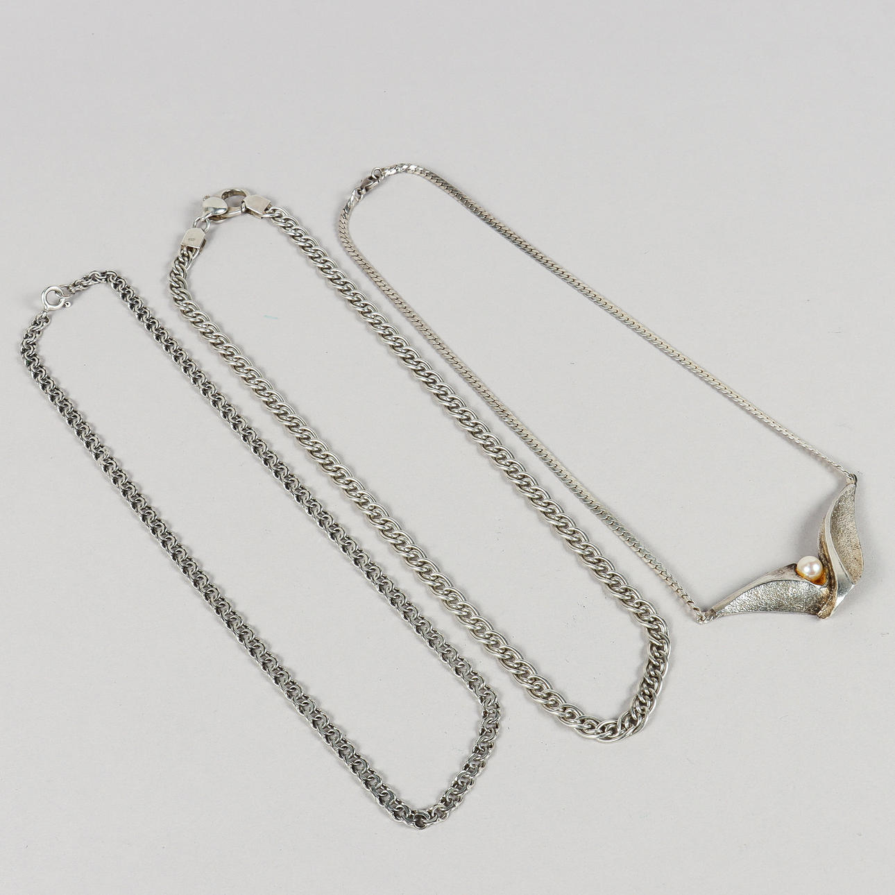 COLLIER 3 stycken, silver.