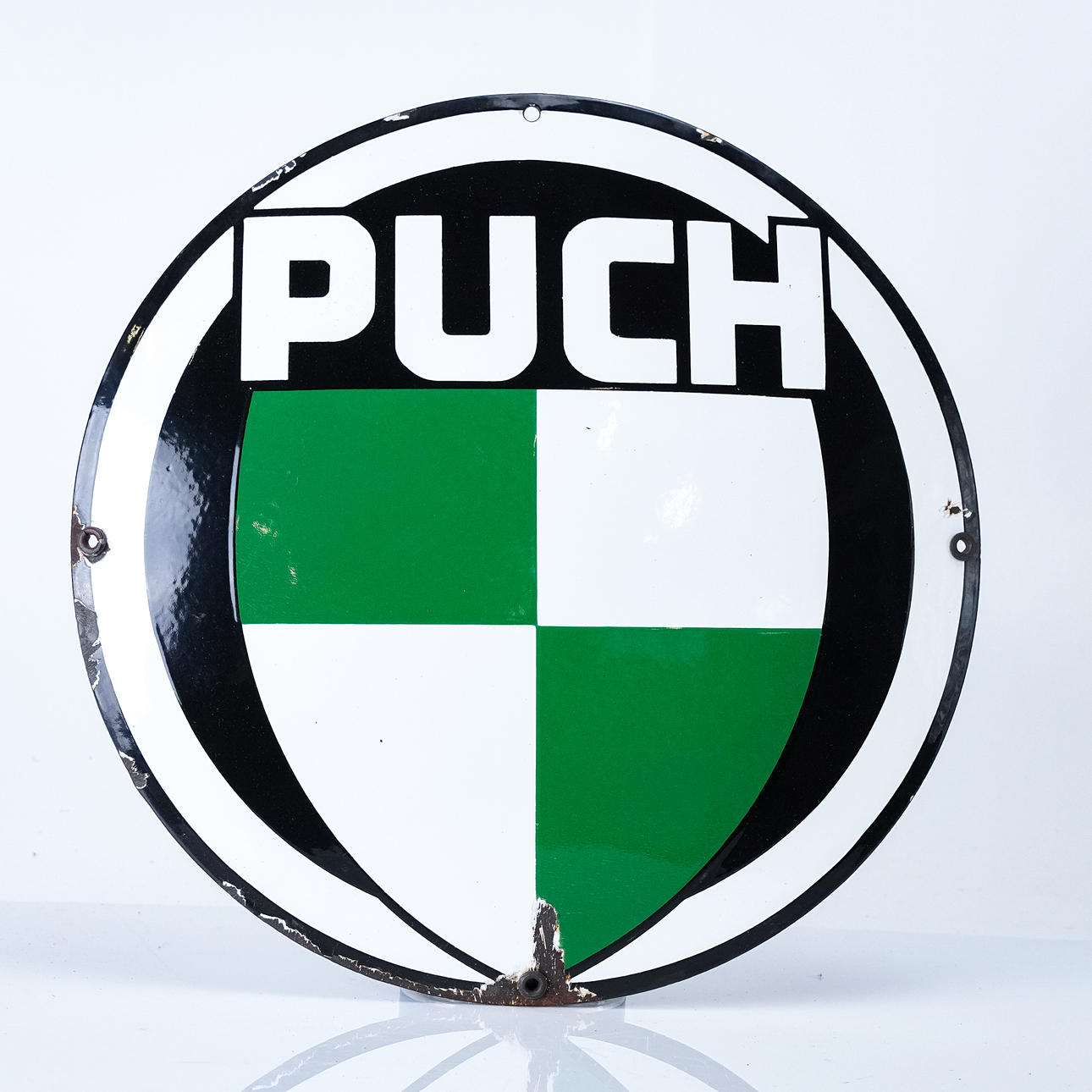 PUCH, emaljskylt, 1950-tal.