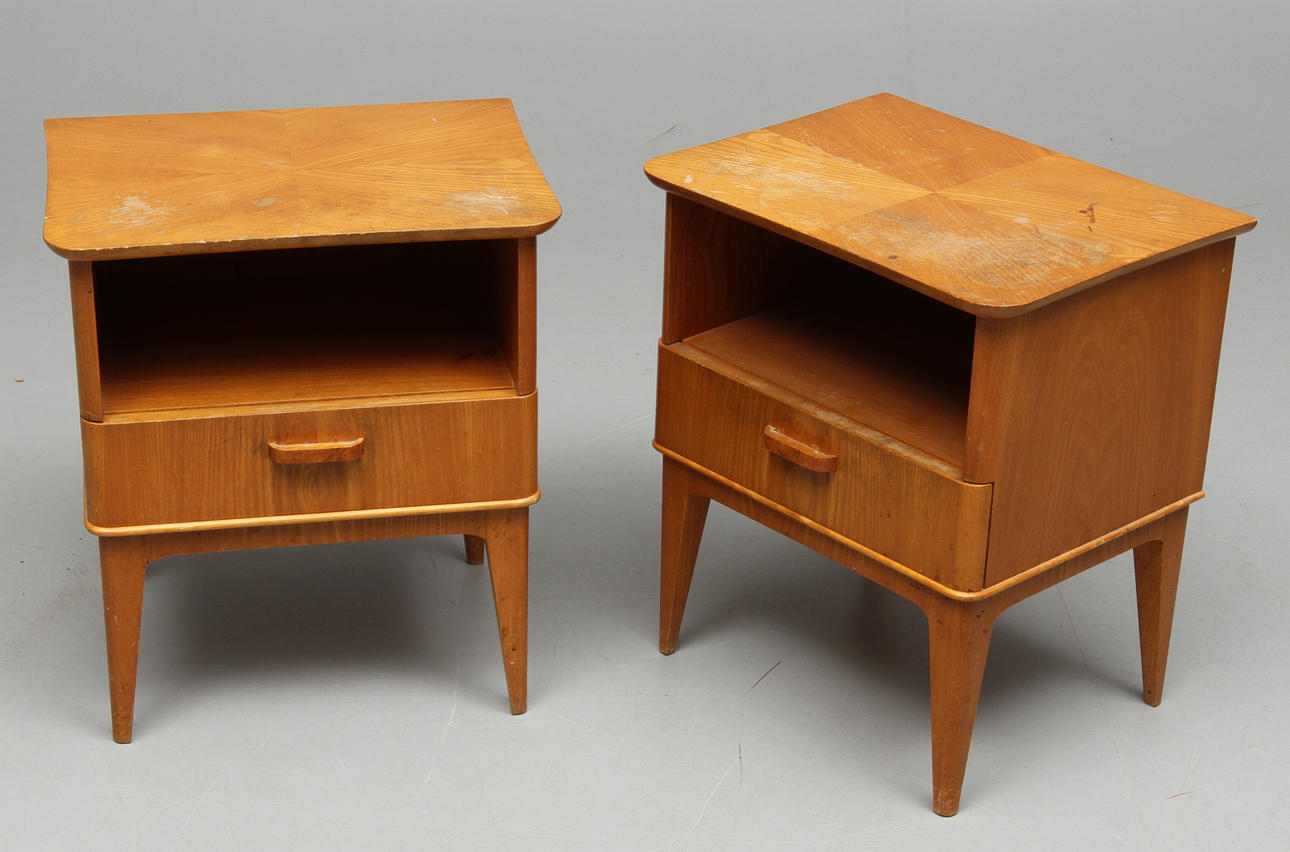 NATTDUKSBORD, 1 par, 1950/60-tal.