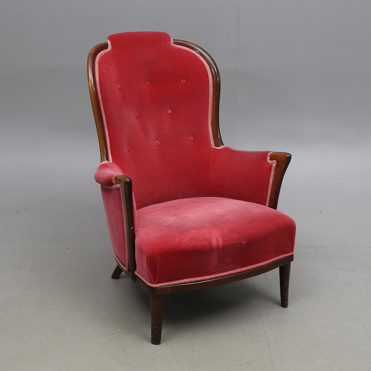 FÅTÖLJ, "Vår fru", Carl Malmsten, AB O.H. Sjögren.