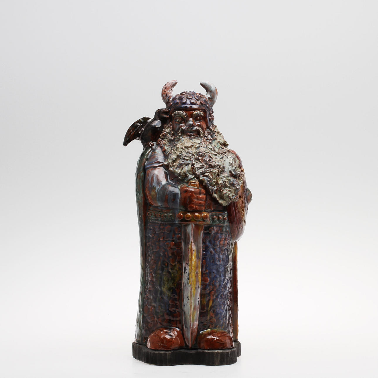 ÅKE SANDBERG. Figurin, "Viking", porslin, signerad.