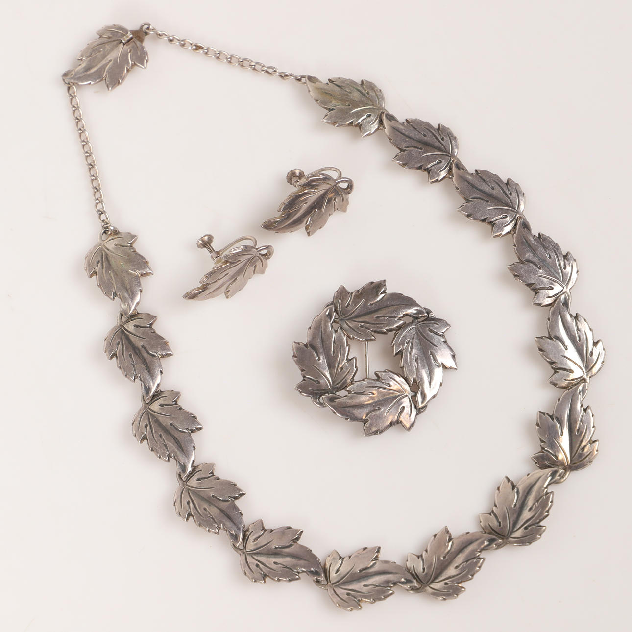 BØRGE AXEL MEYER. Garnityr, 3 delar, sterlingsilver, Danmark.