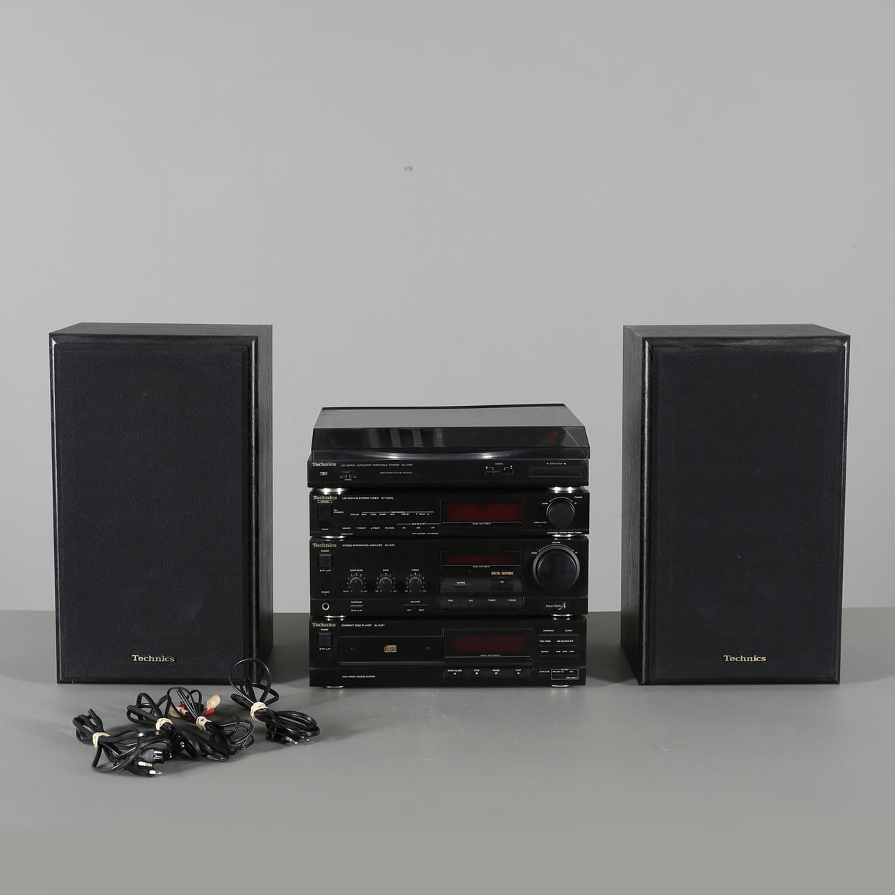 STEREOANLÄGGNING, Technics, 6 delar, Japan.