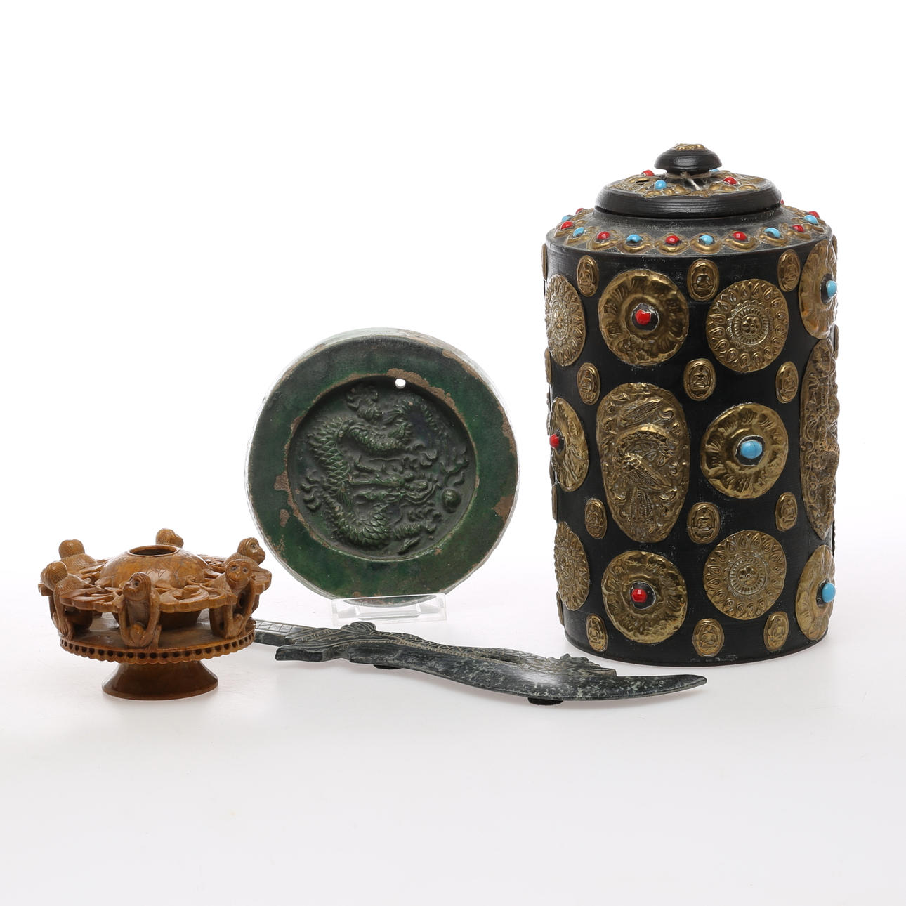 PARTI ORIENTALISKT, 4 delar, bl a stenarbeten.