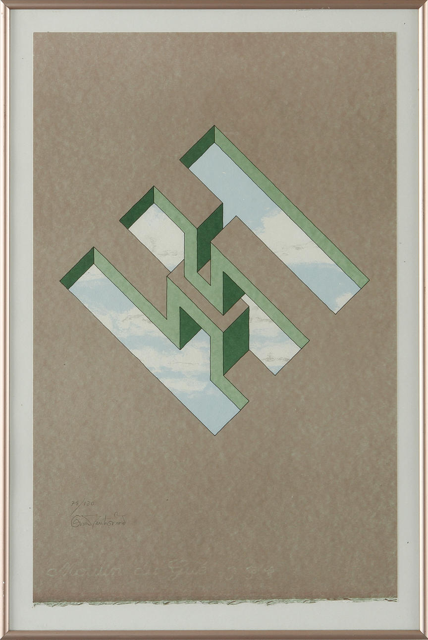 OSCAR RETUERSVÄRD. Serigrafi , signerad och numrerad 78/120.