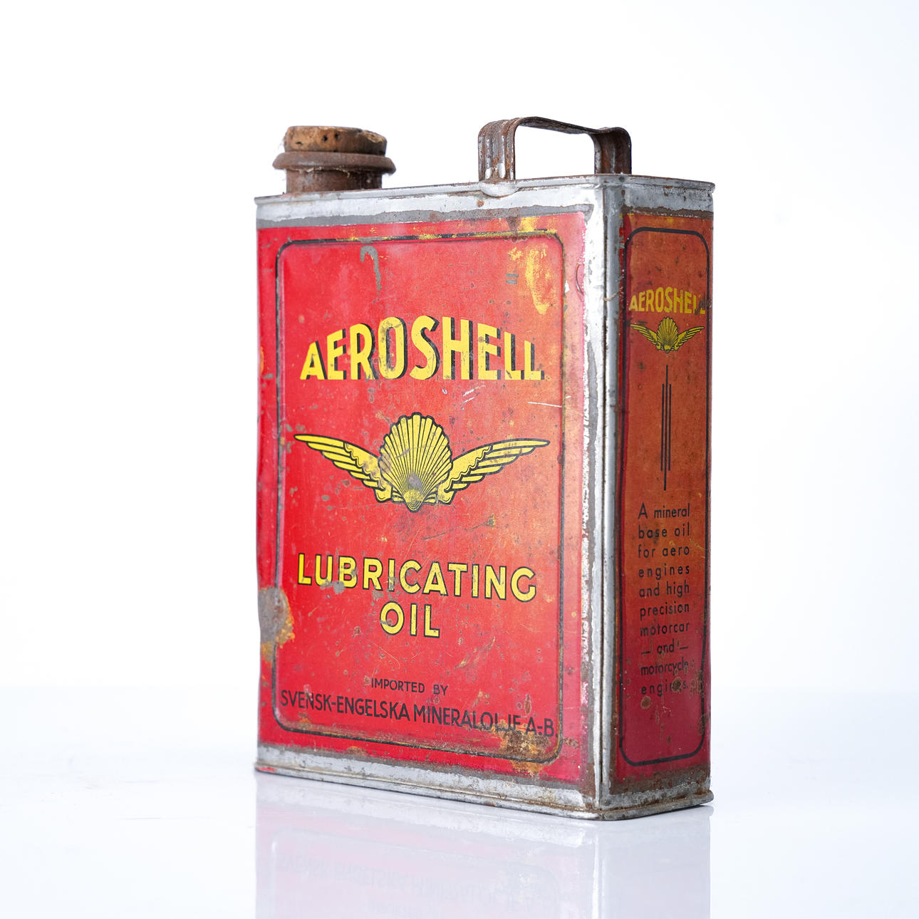 AEROSHELL, plåtburk, 1920/30-tal.