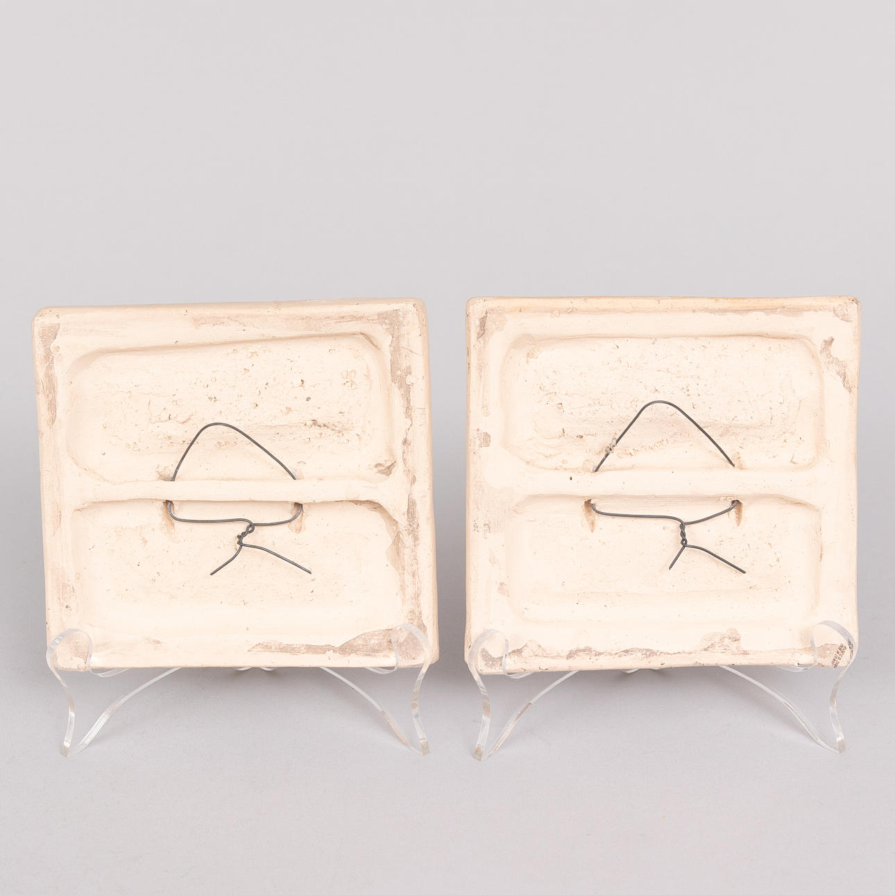 ÅKE HOLM (1900-1980). Wall reliefs, 2 pcs, Biblical motifs