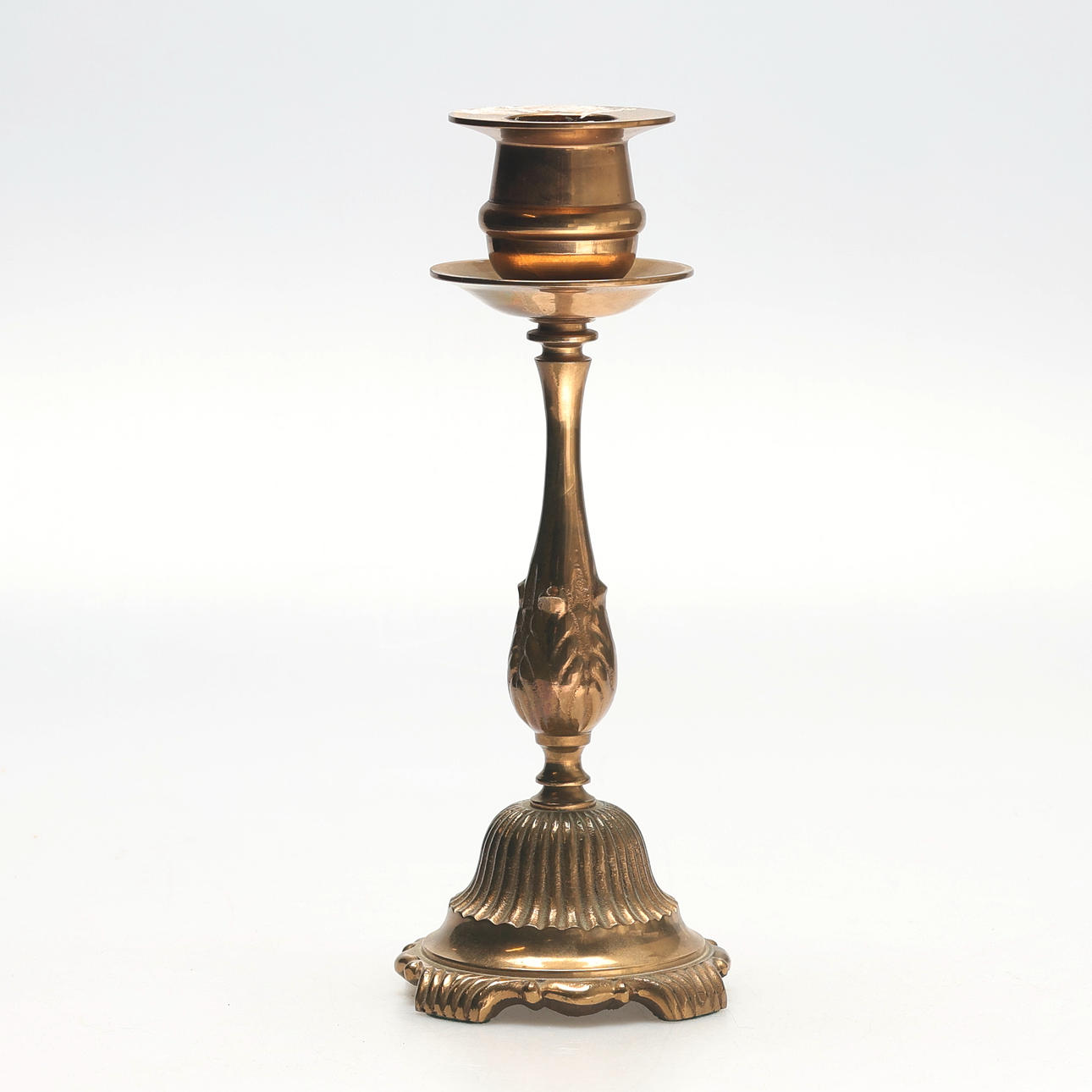 LJUSSTAKE, mässing, 1900-tal.