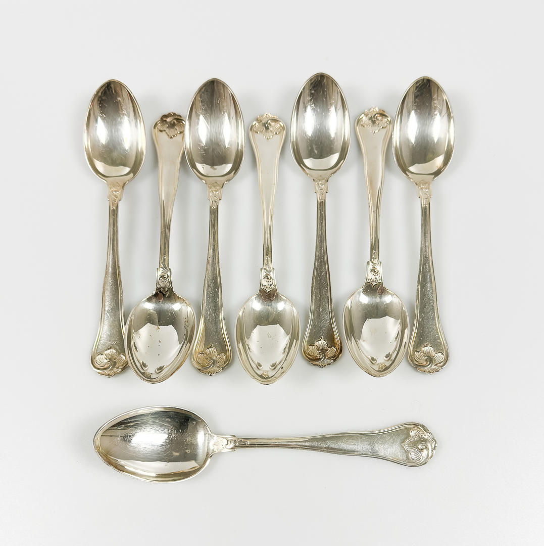 SKEDAR, 8 st, Silver, "Sachsisk modell".