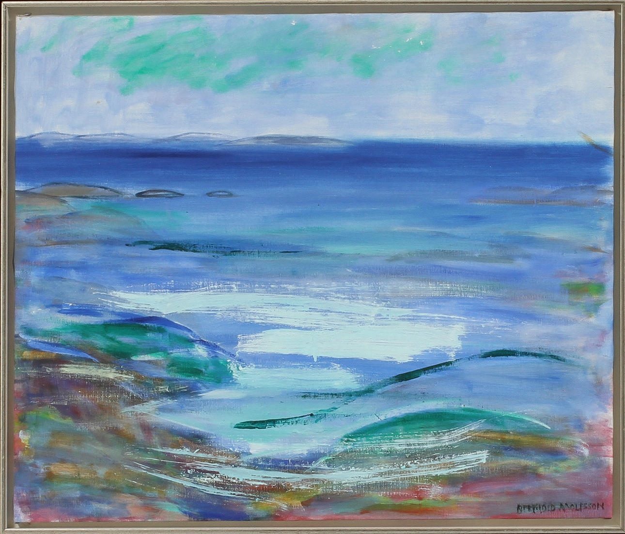 BERTHOLD ADOLFSSON, Landskap, Olja på duk, signerad.