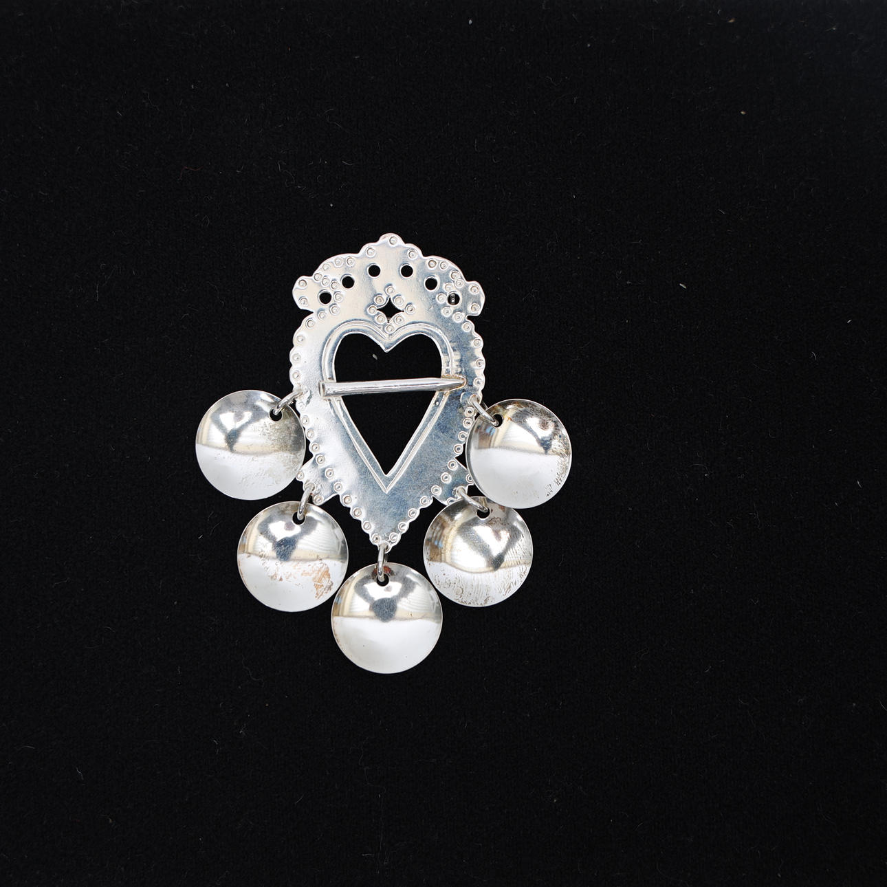 DRÄKTBROSCH, sterlingsilver.