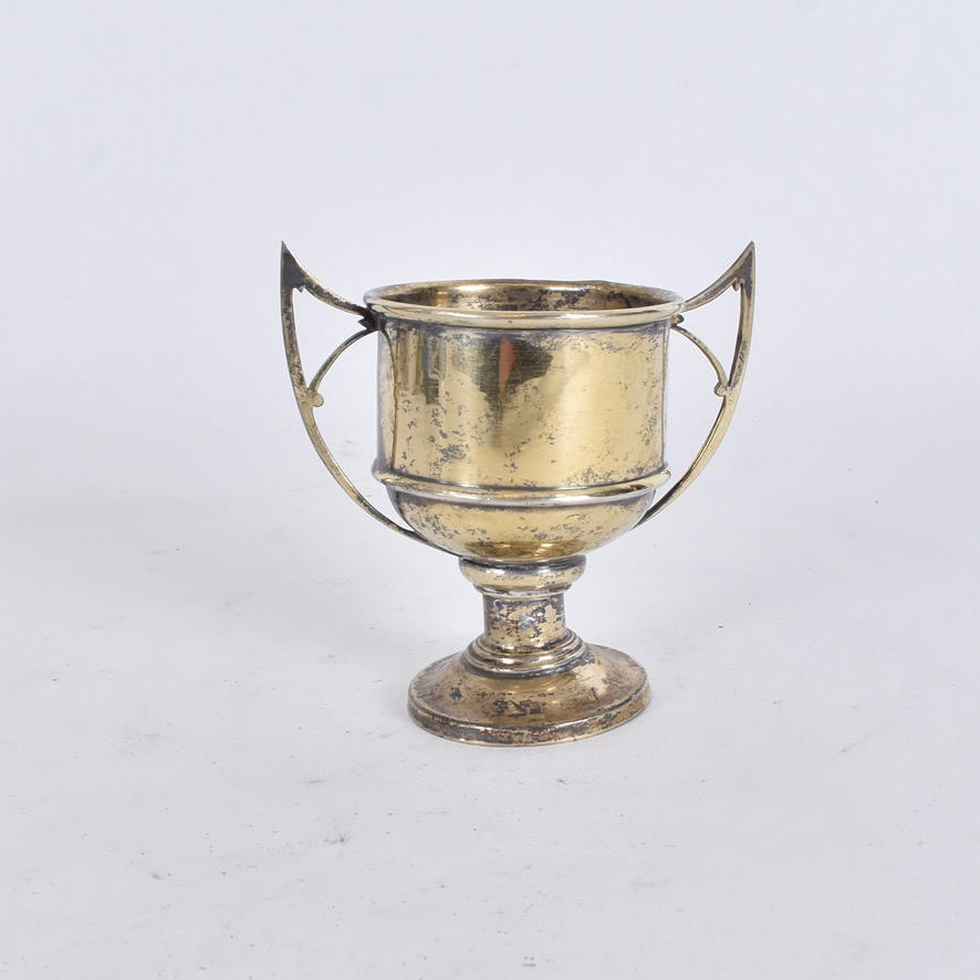 MINIATURE GOBLET, gilt 916/1000 silver.