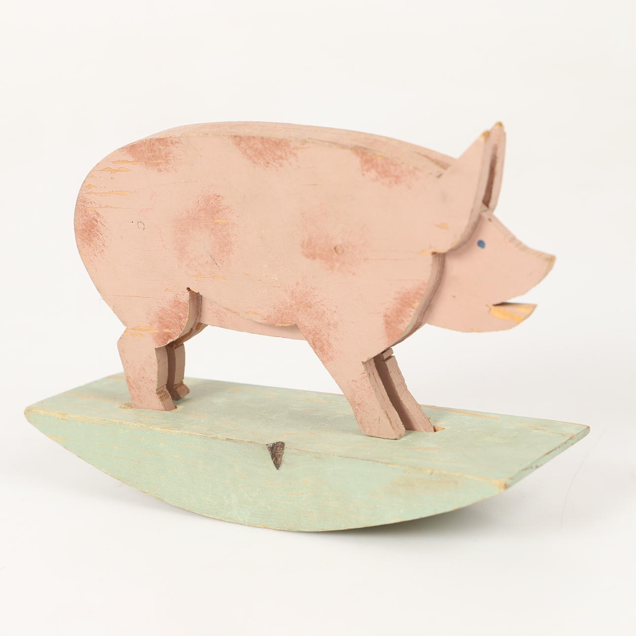 TOY, rocking pig, painted wood, early 20th century. Toys - Toys - Auctionet