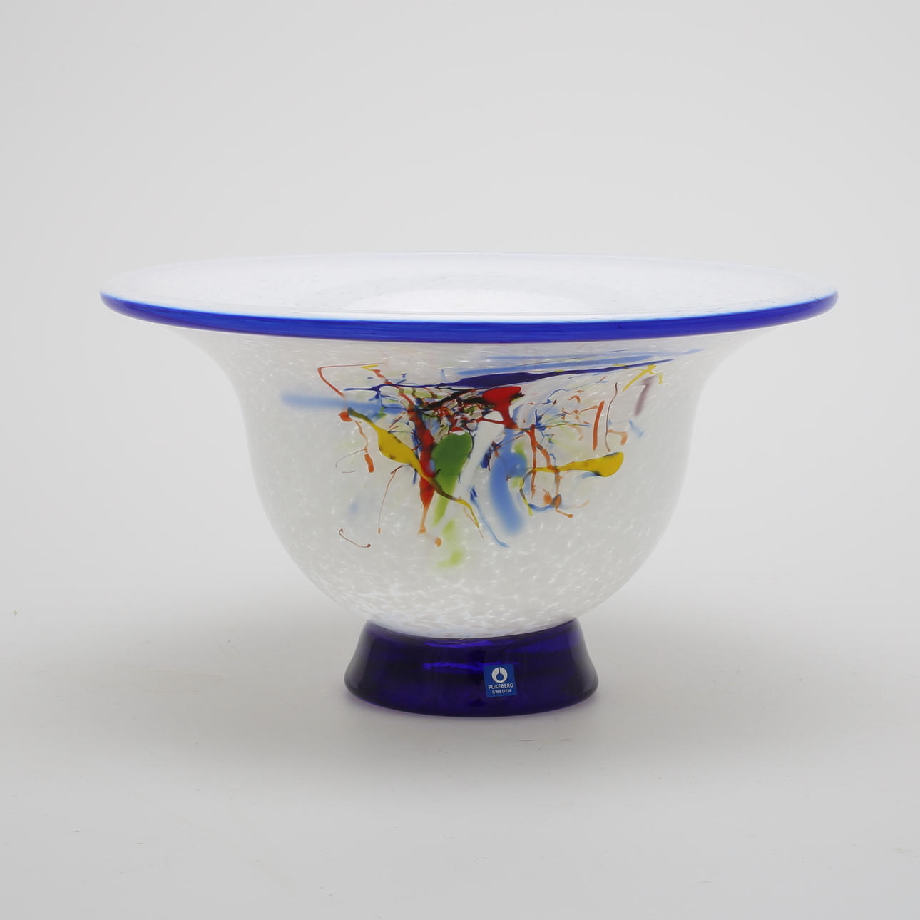 SKÅL, glas, Gunne Brandstedt, Pukeberg, signerad.